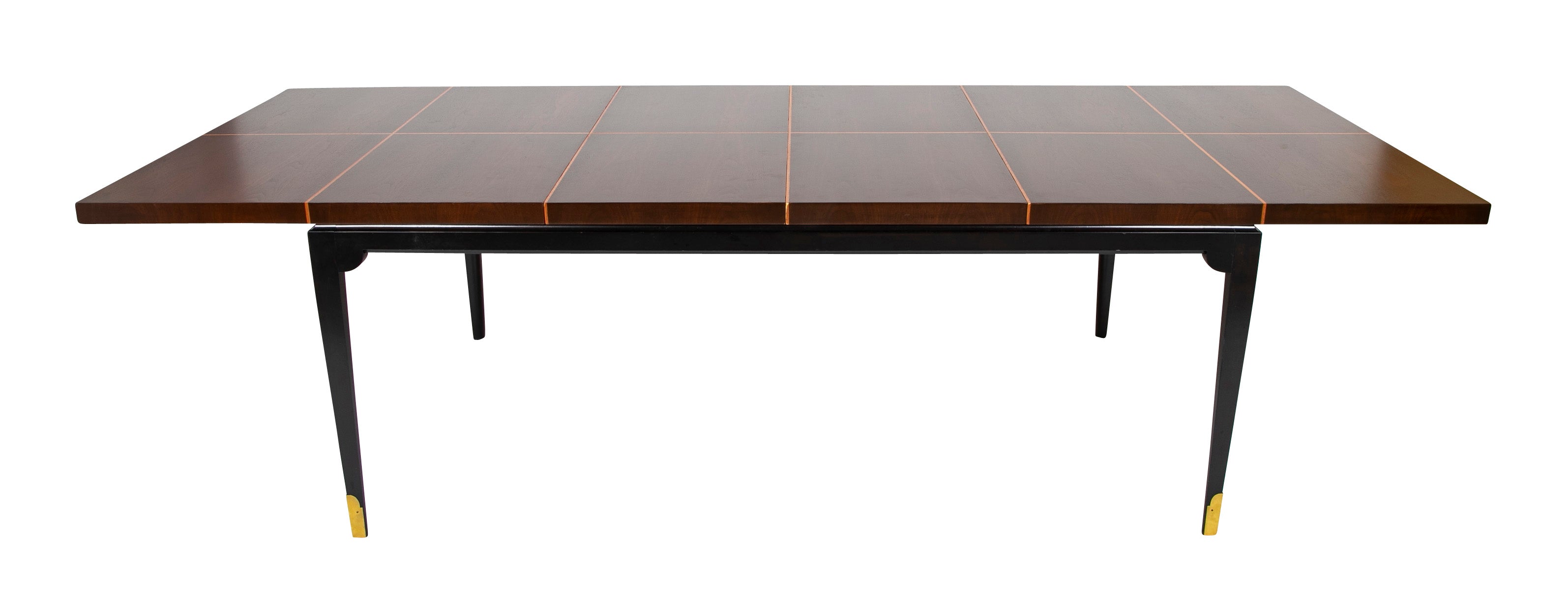 Tommi Parzinger Mahogany and Maple Dining Table for Charak Modern