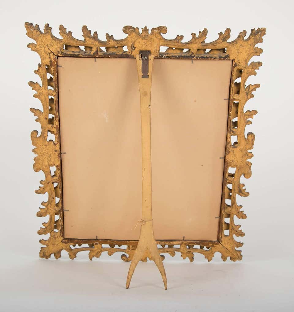 Italian Rococo Giltwood Tabletop Vanity Mirror