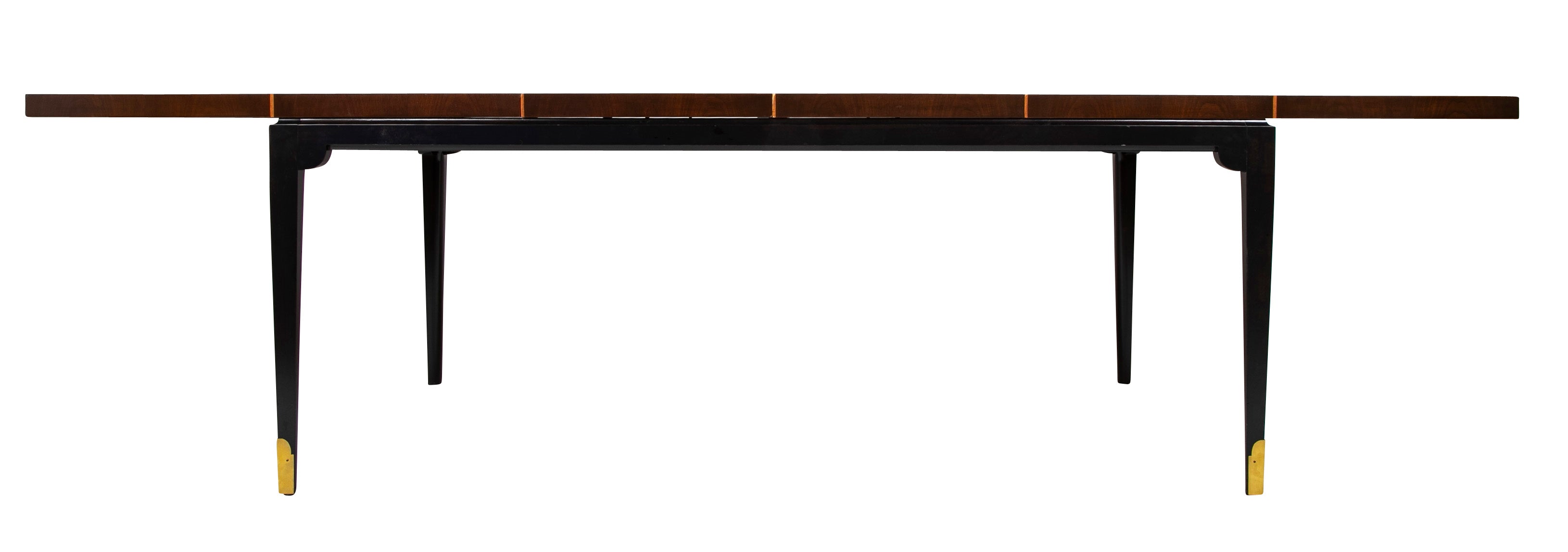 Tommi Parzinger Mahogany and Maple Dining Table for Charak Modern