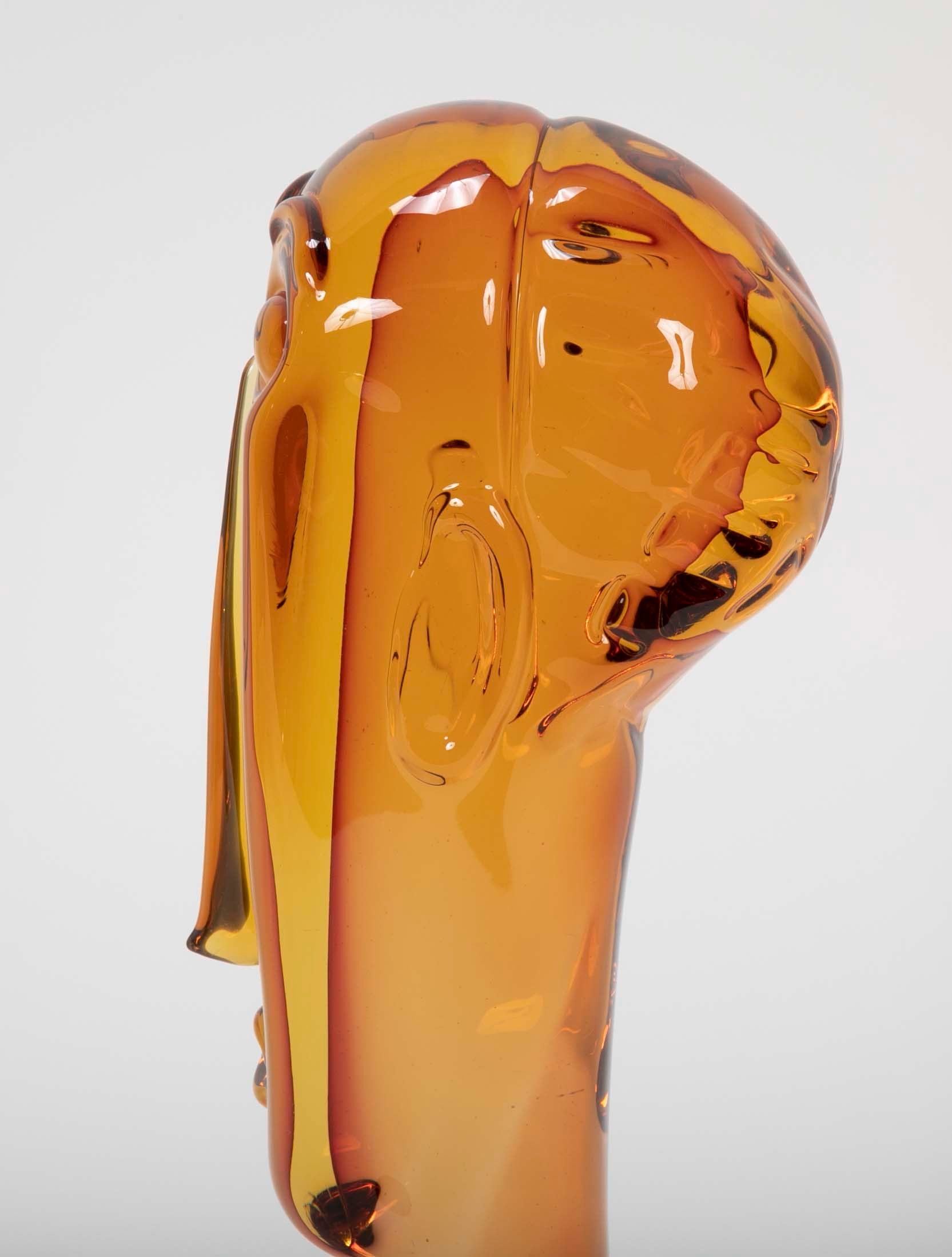 Homage to Amedeo Modigliani Pair of Murano Glass Figures