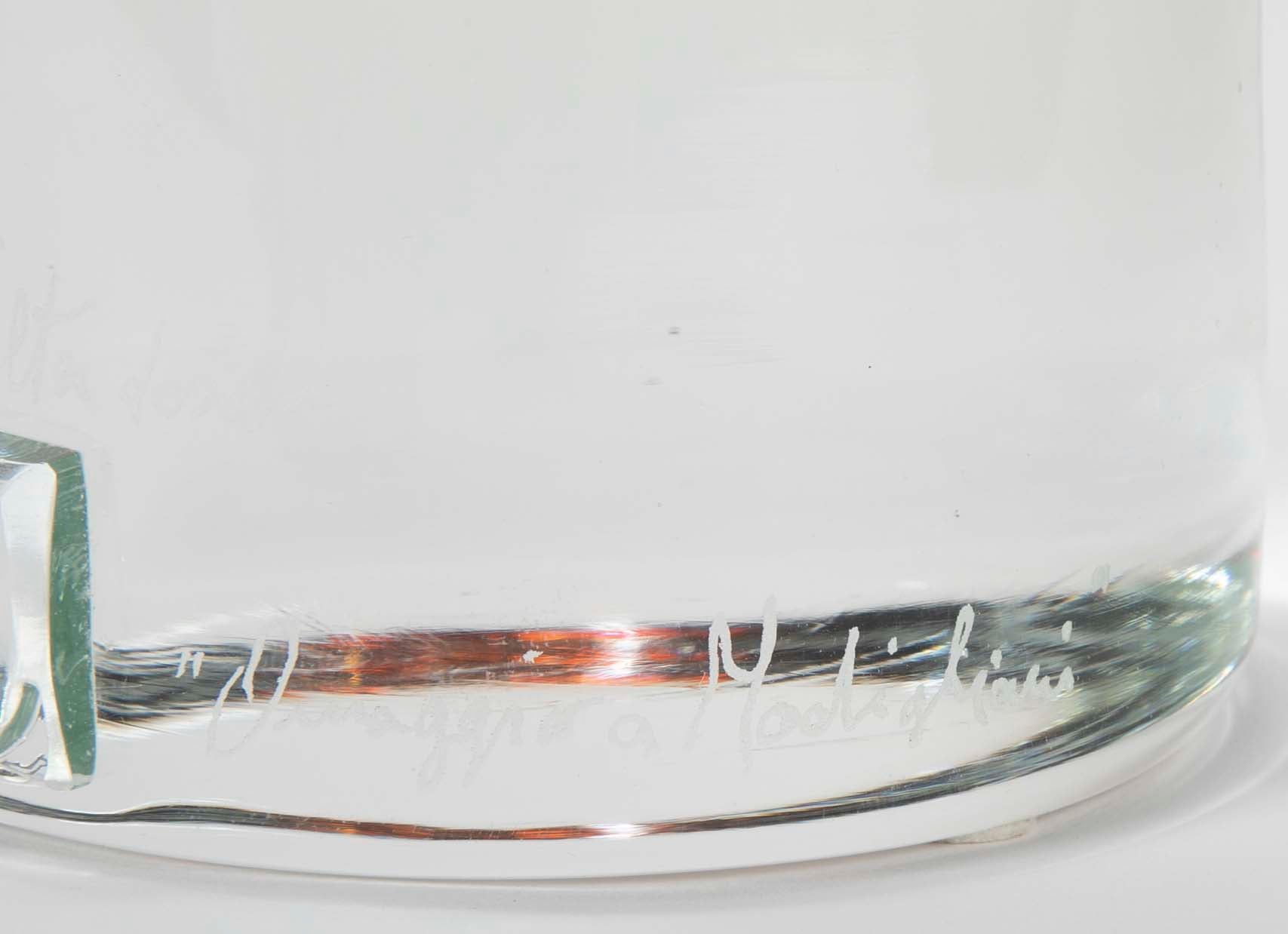 Homage to Amedeo Modigliani Pair of Murano Glass Figures