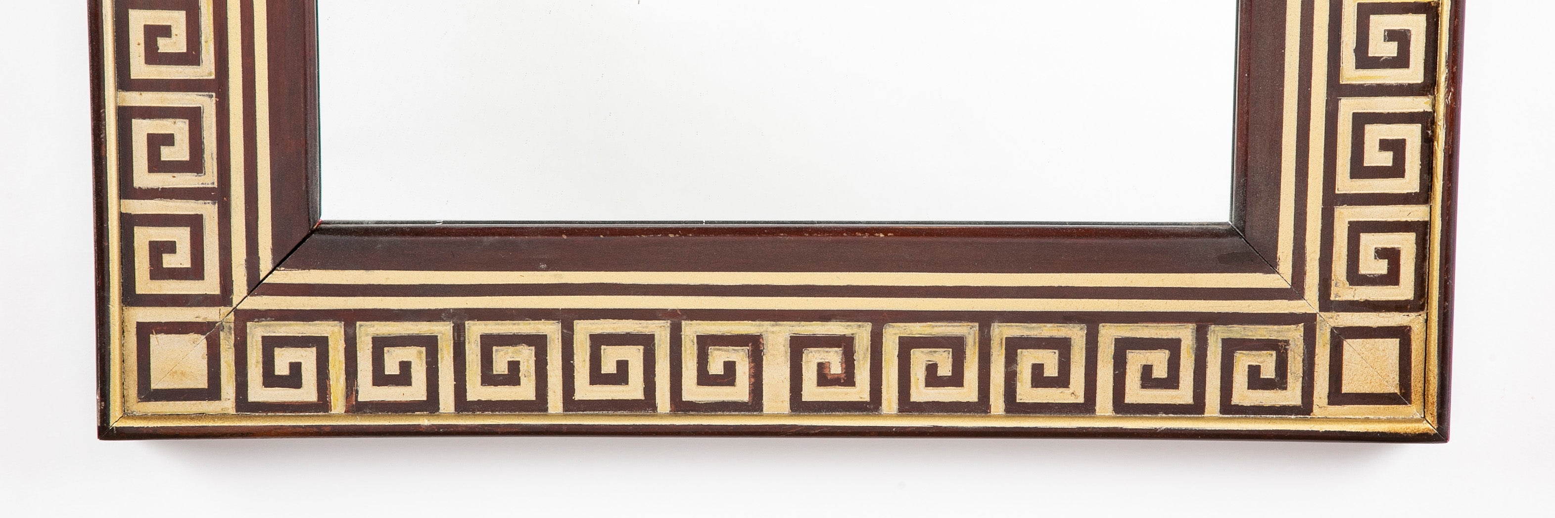 Regency Gilded Greek Key Double Border Mirror