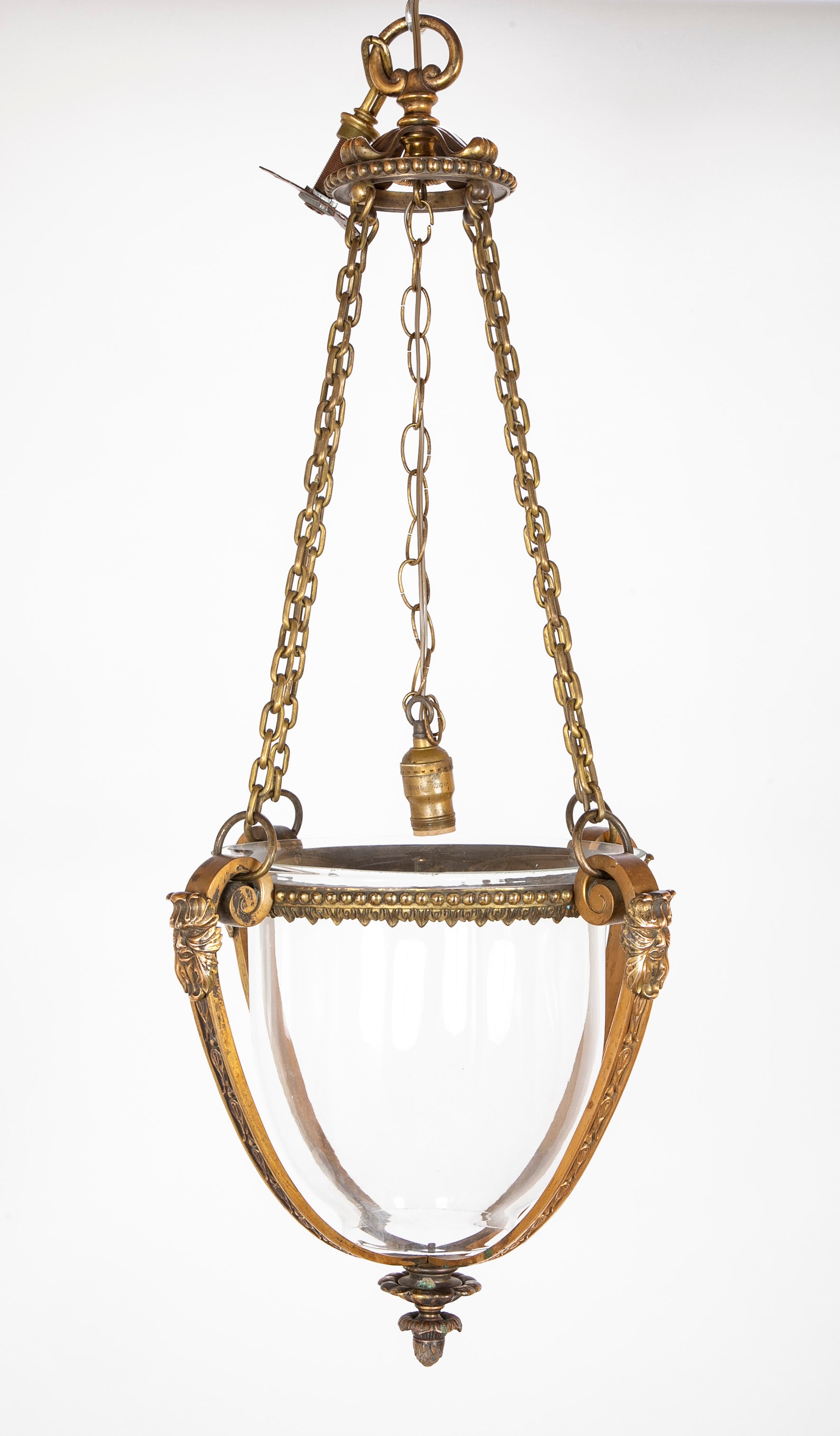Bronze Classical "Bell Jar" Form Lantern