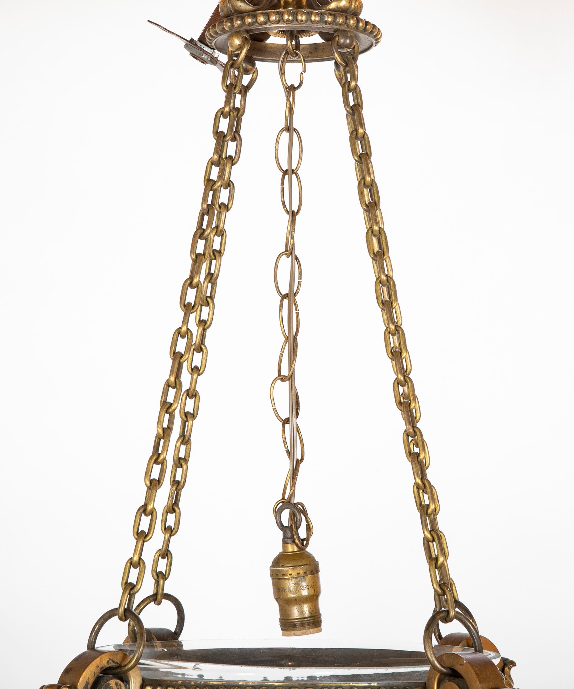 Bronze Classical "Bell Jar" Form Lantern