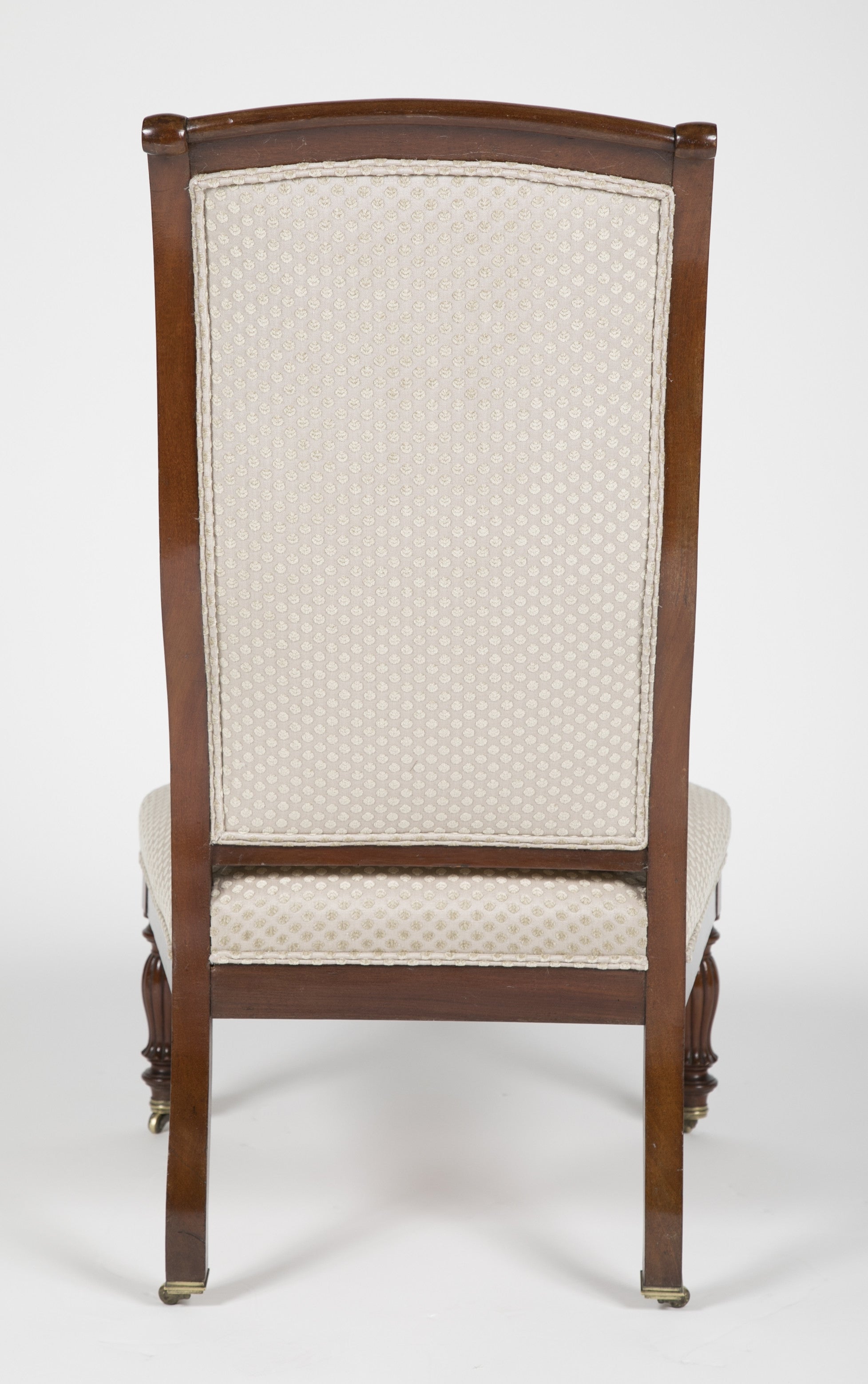 Matched Pair of Early Louis Philippe Mahogany Slipper Chairs