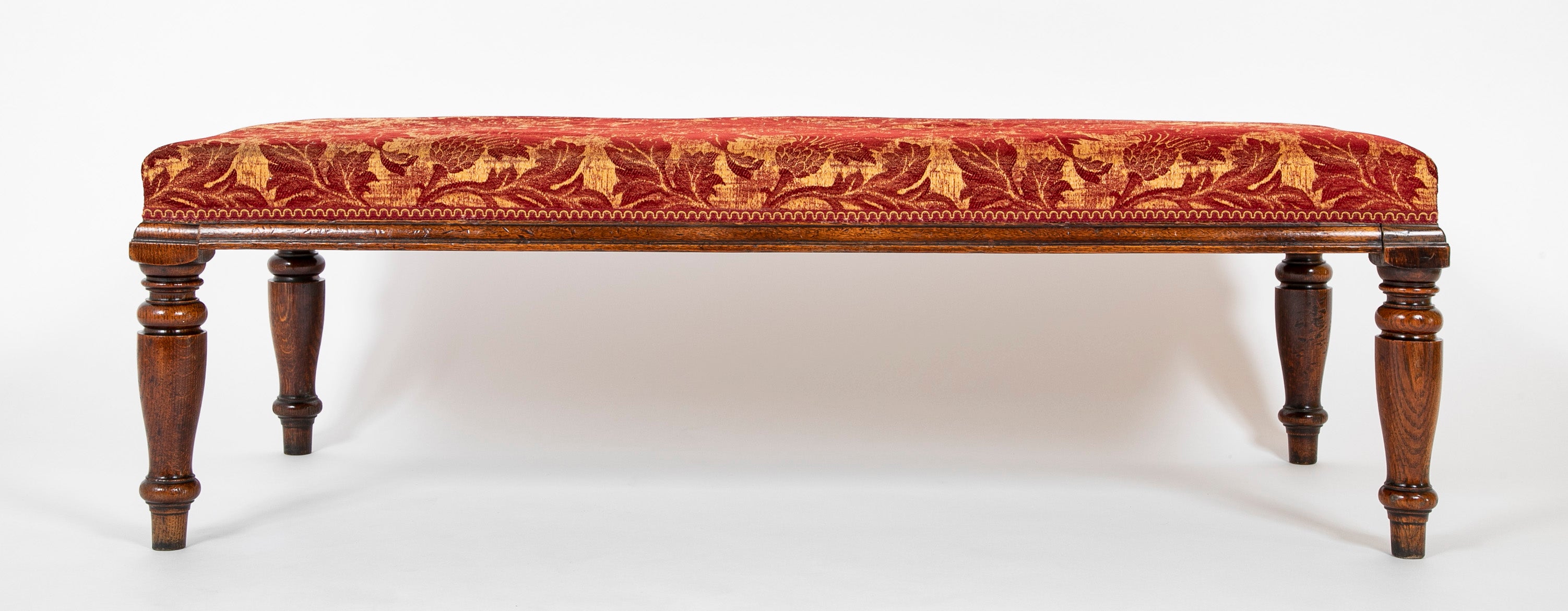 English George IV Oak Window Bench