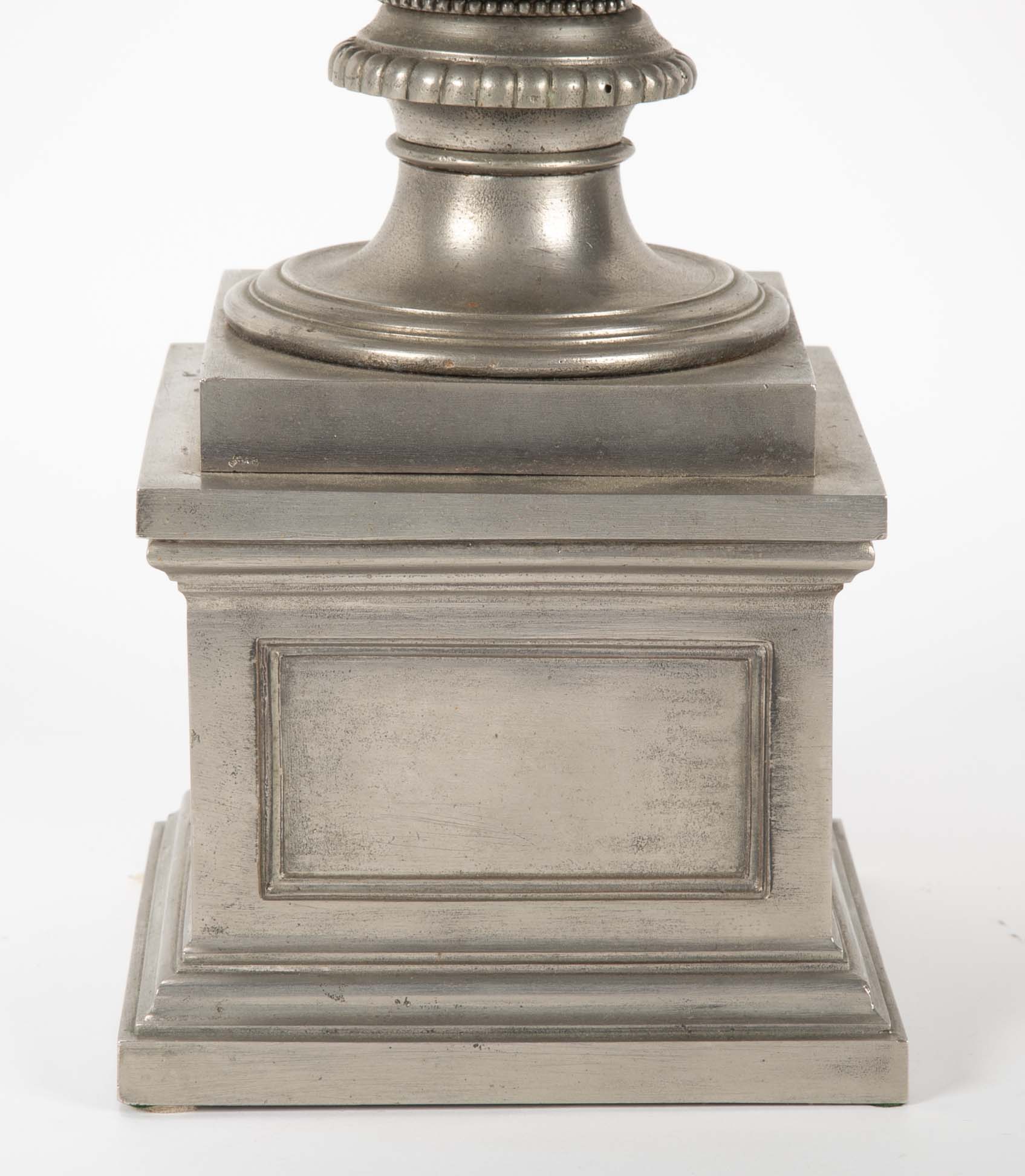 19th Century English Regency Polished Steel Warwick Vase
