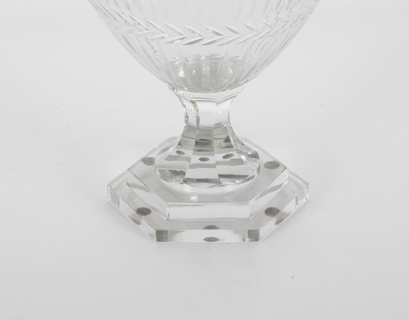 Three Very Large Apothecary Jars Possibly Baccarat