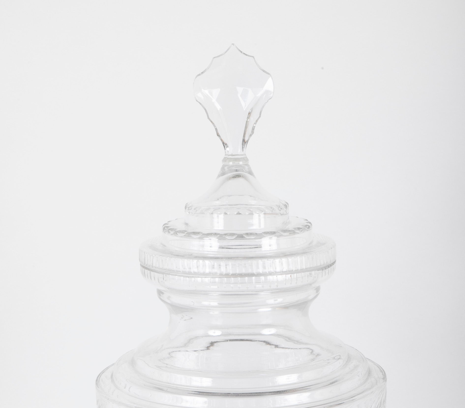 Three Very Large Apothecary Jars Possibly Baccarat