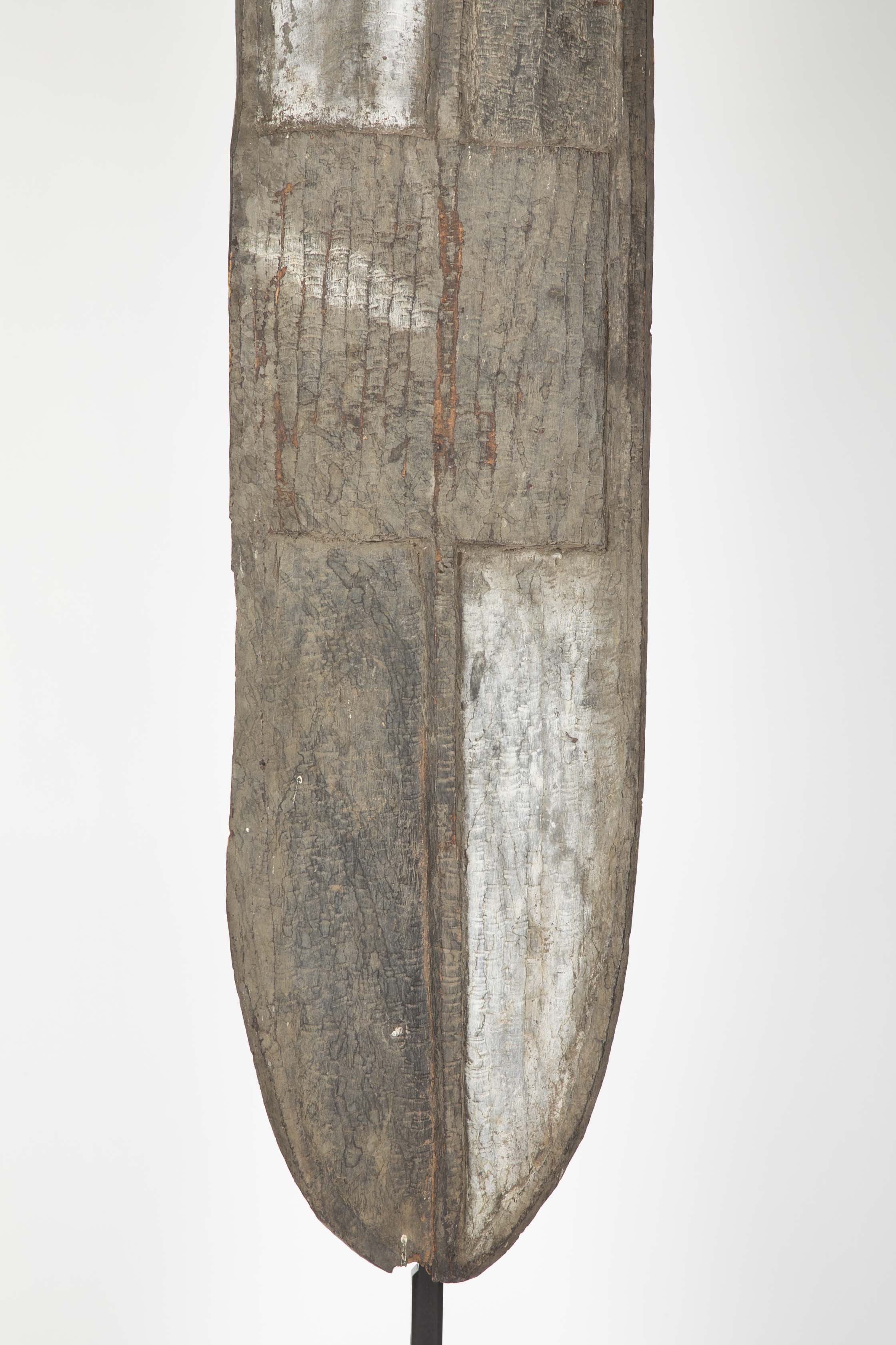 Western Mongo Shield from The Democratic Republic of Congo on Bronze Stand