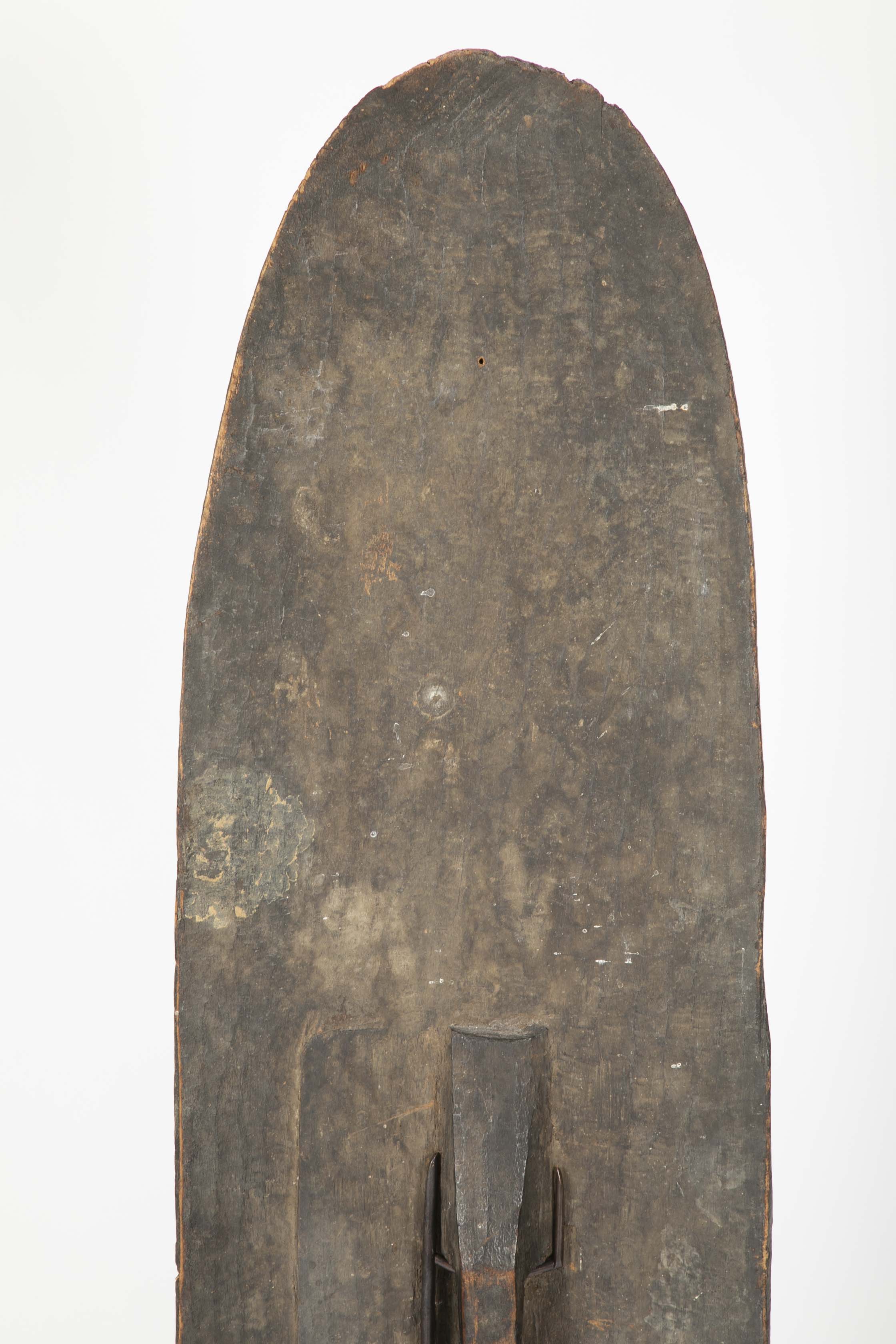 Western Mongo Shield from The Democratic Republic of Congo on Bronze Stand