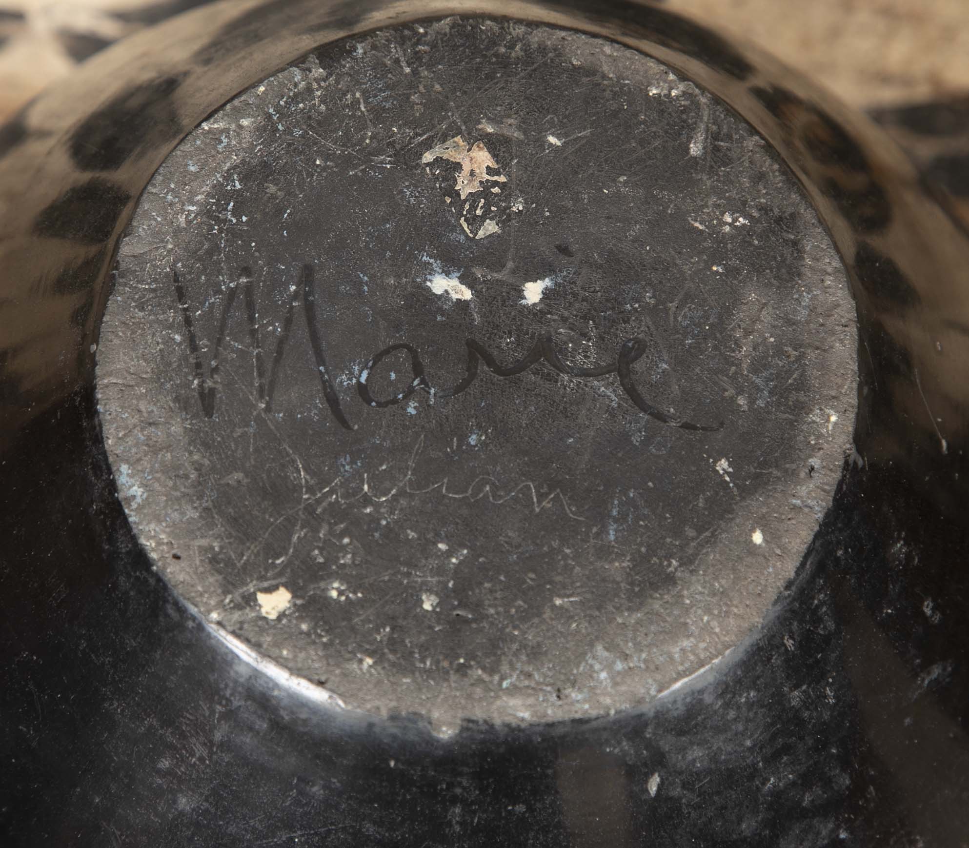 A San Ildefonso Pueblo Blackware Vase by Maria and Julian Martinez