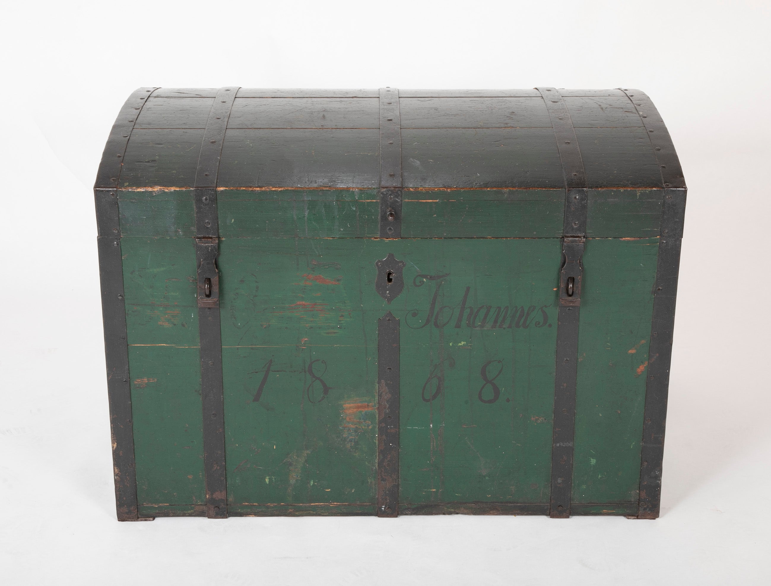 Green Iron Strap Trunk