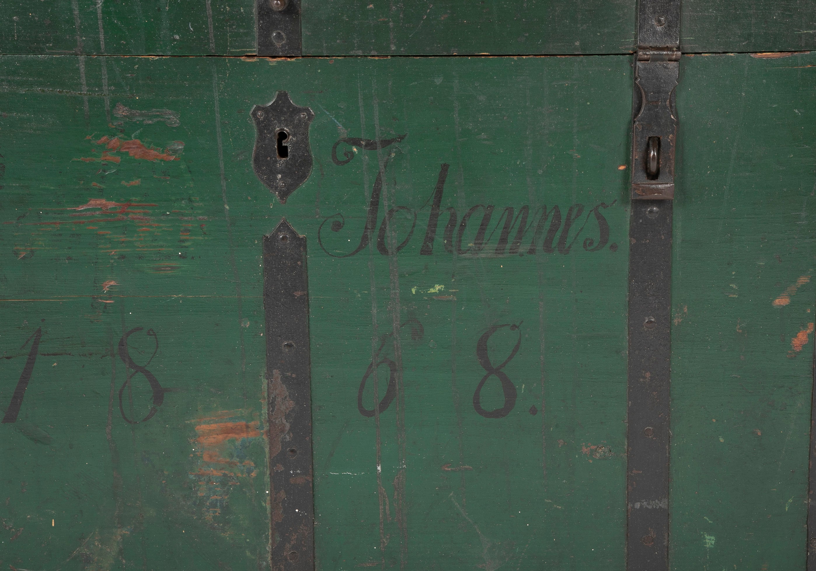Green Iron Strap Trunk