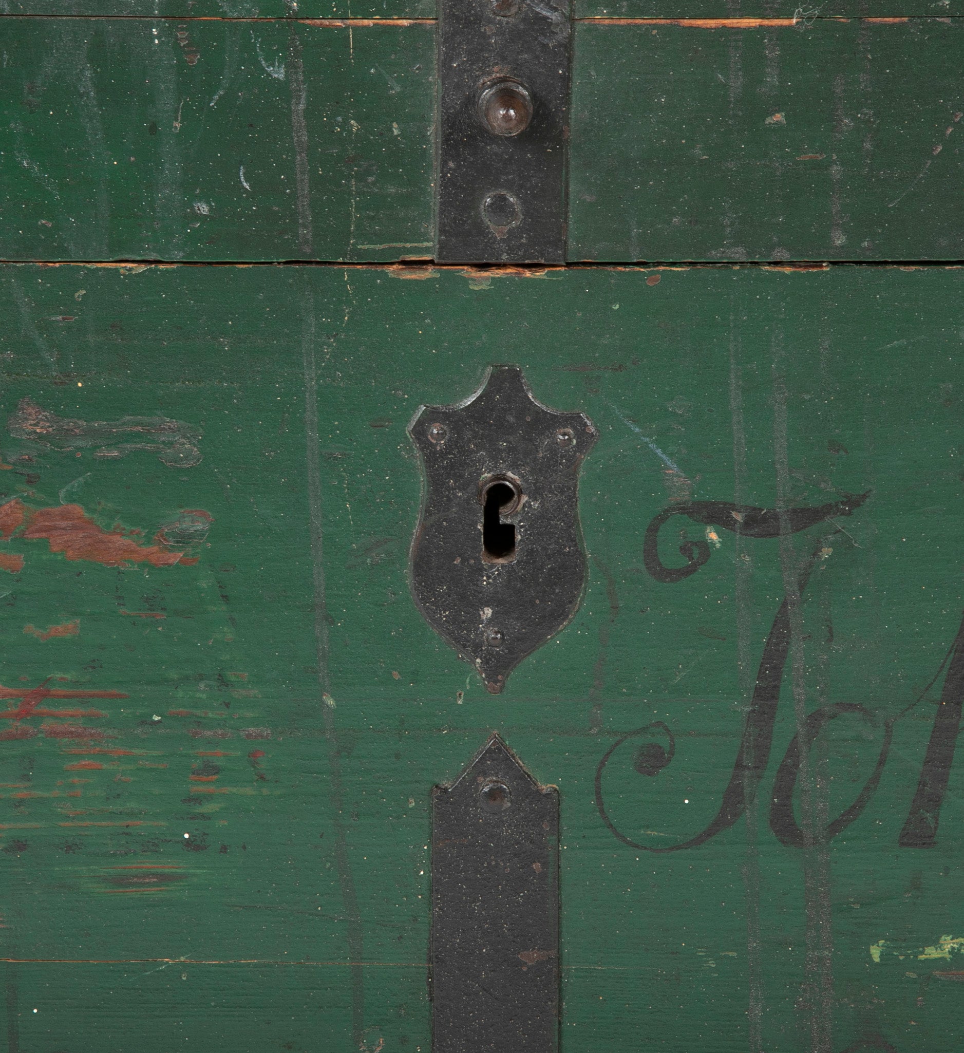 Green Iron Strap Trunk