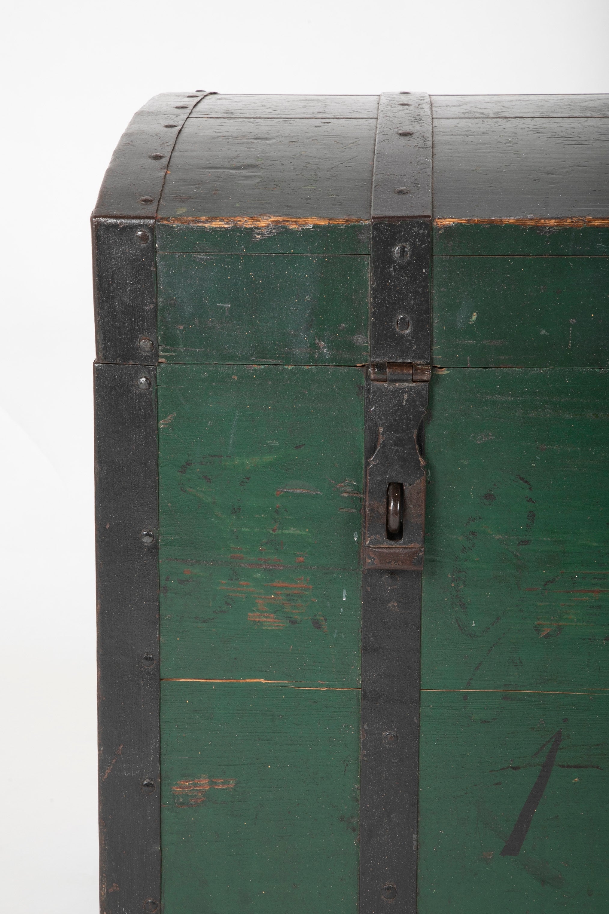 Green Iron Strap Trunk