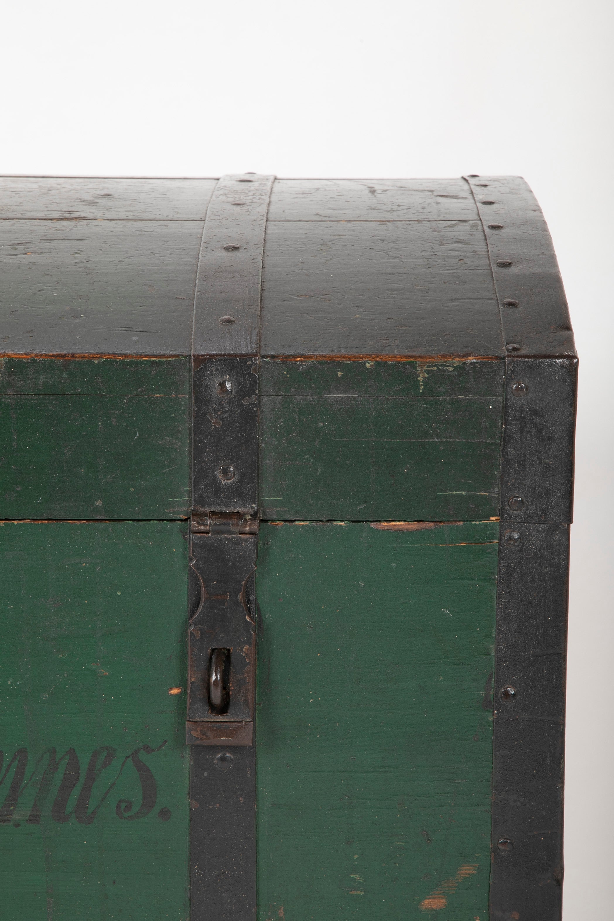 Green Iron Strap Trunk