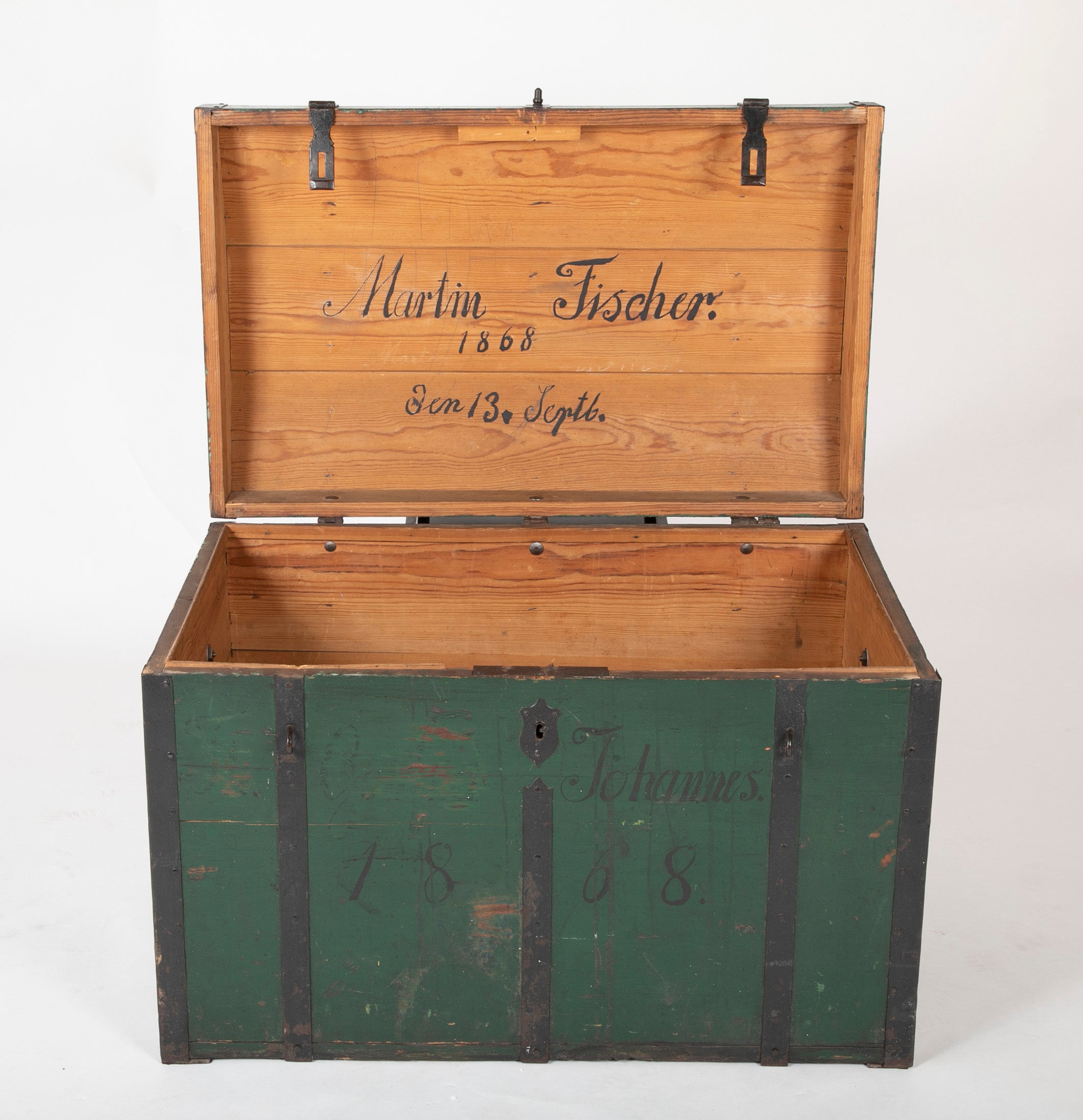 Green Iron Strap Trunk