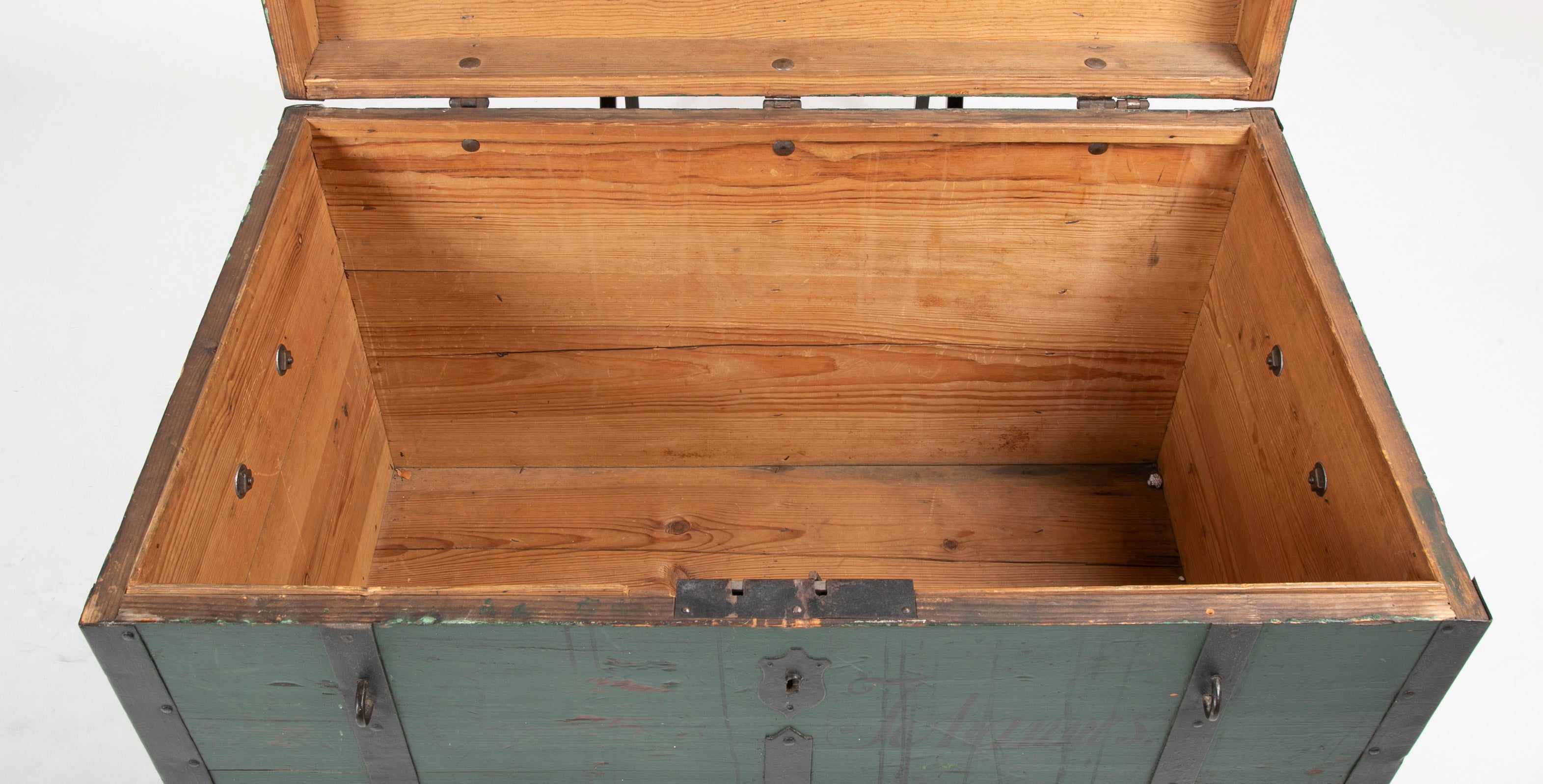 Green Iron Strap Trunk