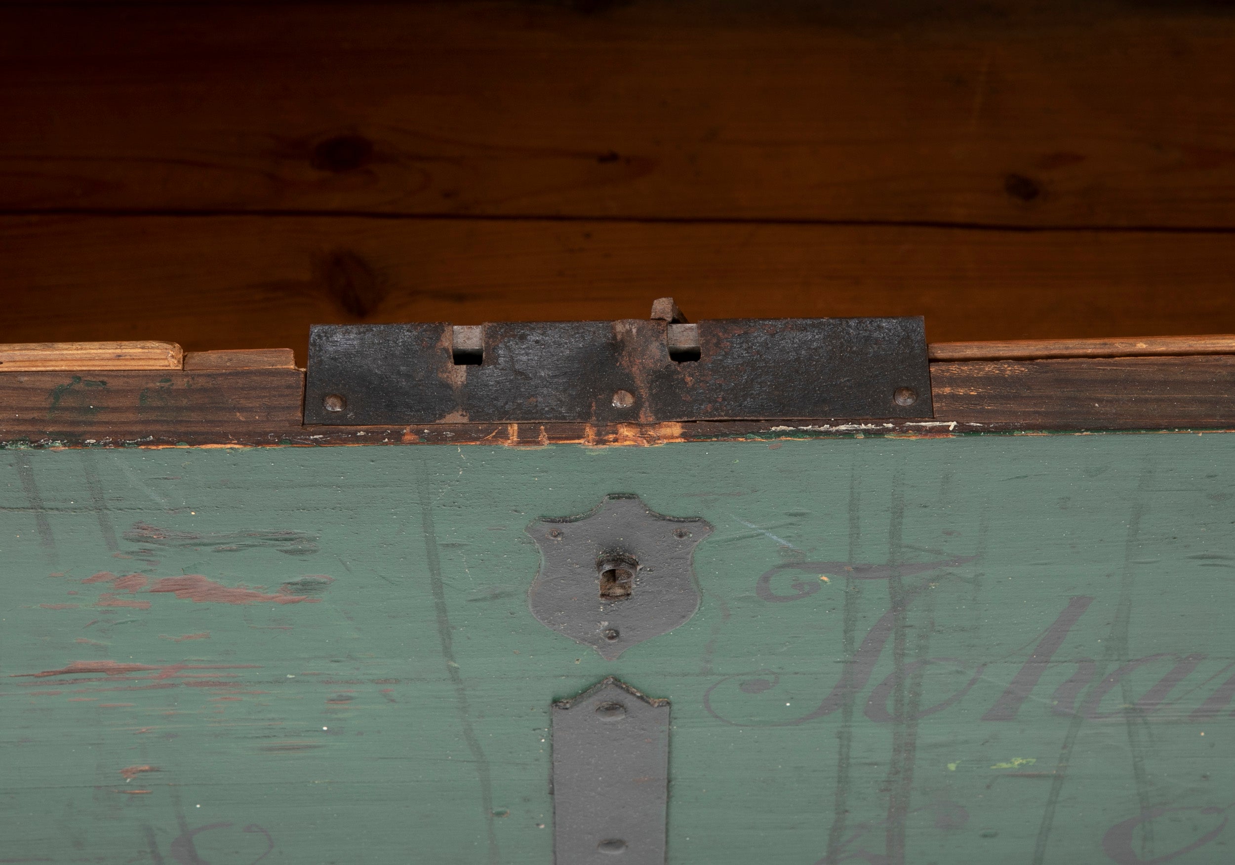 Green Iron Strap Trunk