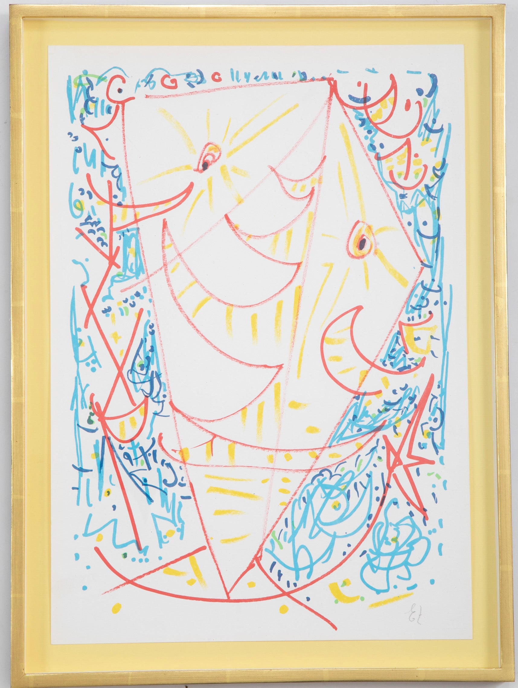 Lithograph in Colors Composition by Egill Jacobsen