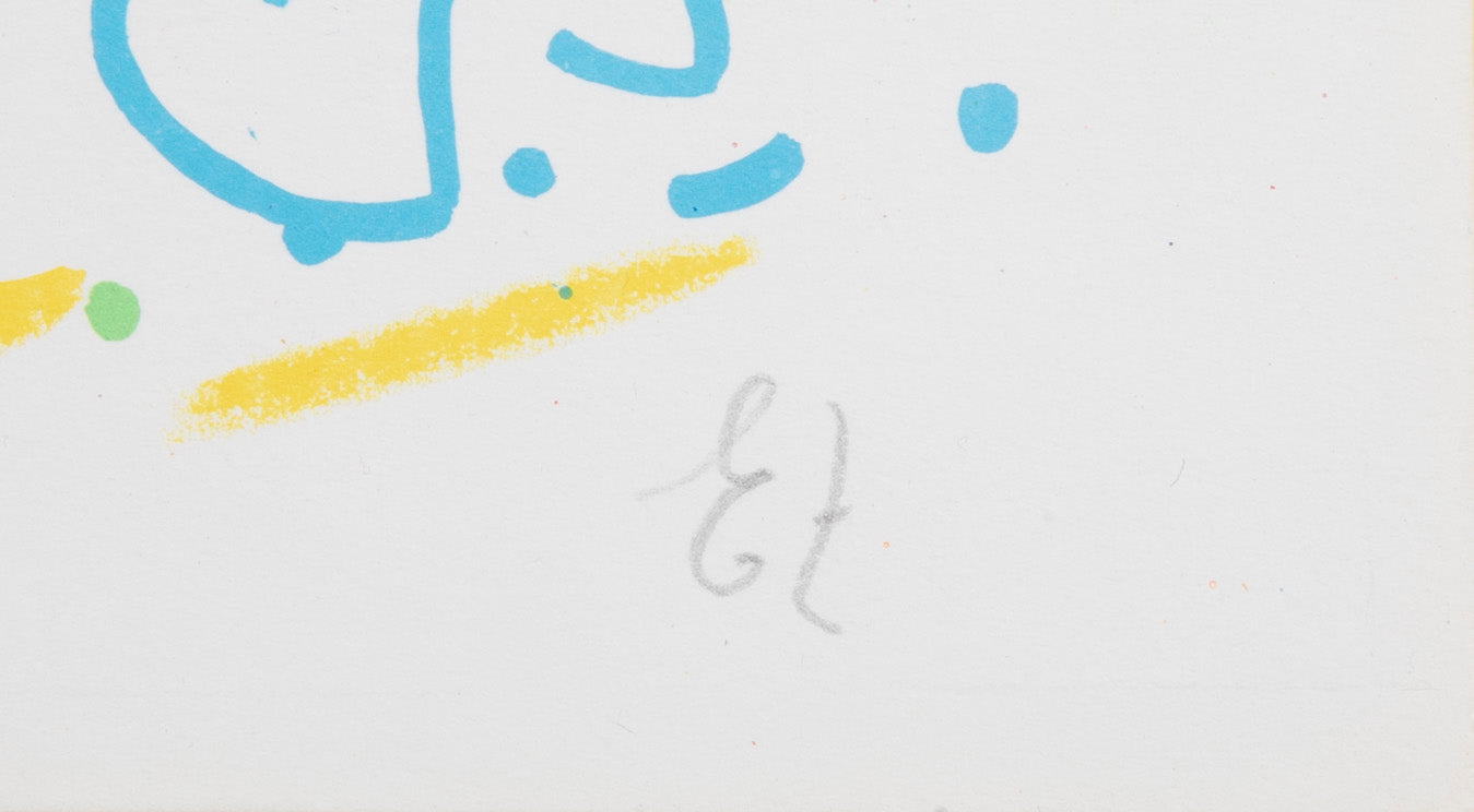 Lithograph in Colors Composition by Egill Jacobsen