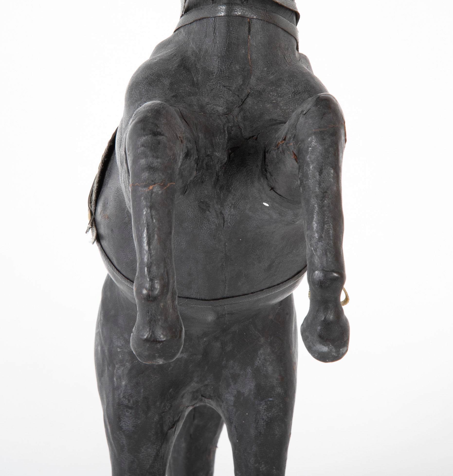 An Argentine Leather Clad Wood Horse