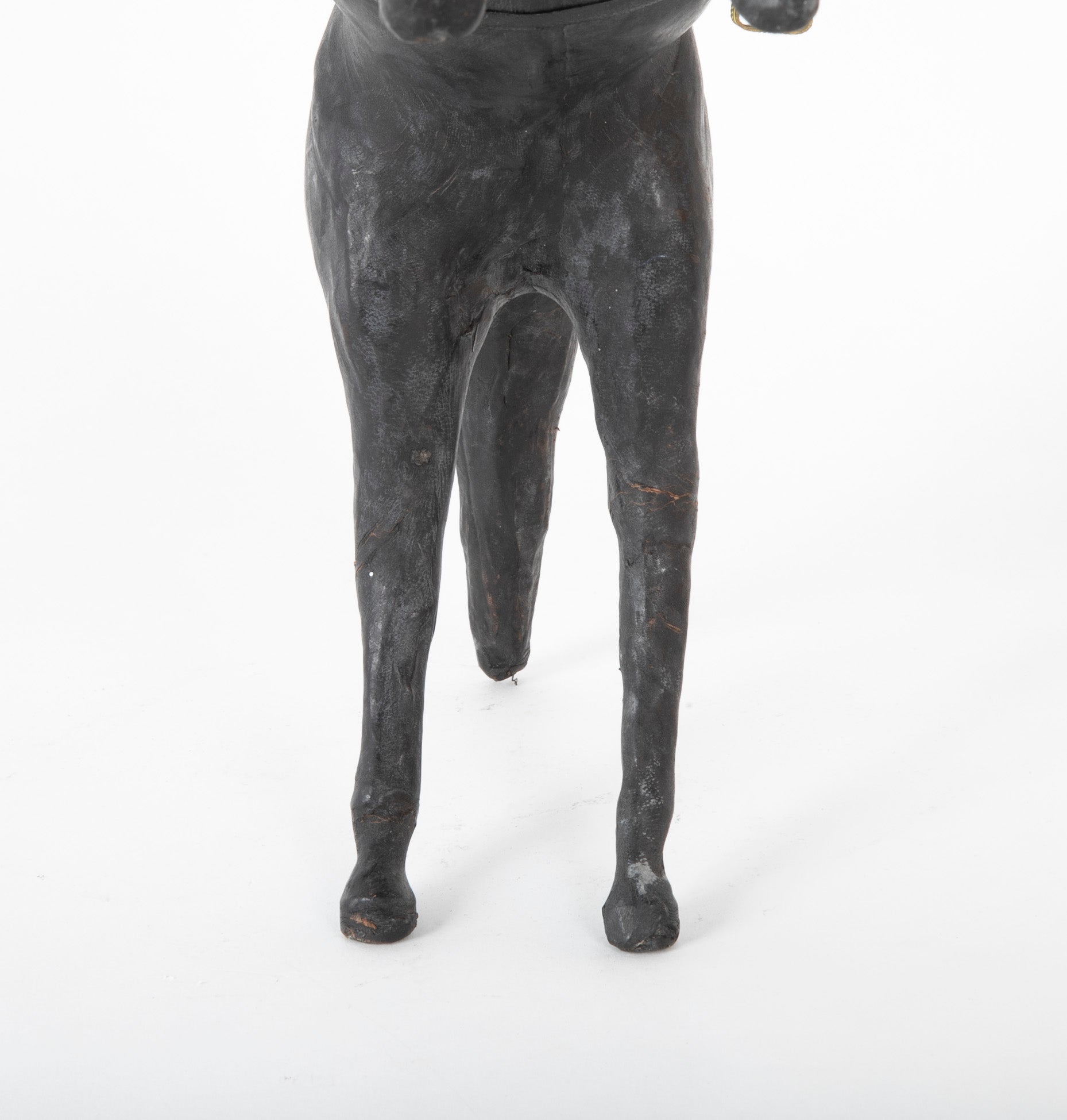 An Argentine Leather Clad Wood Horse