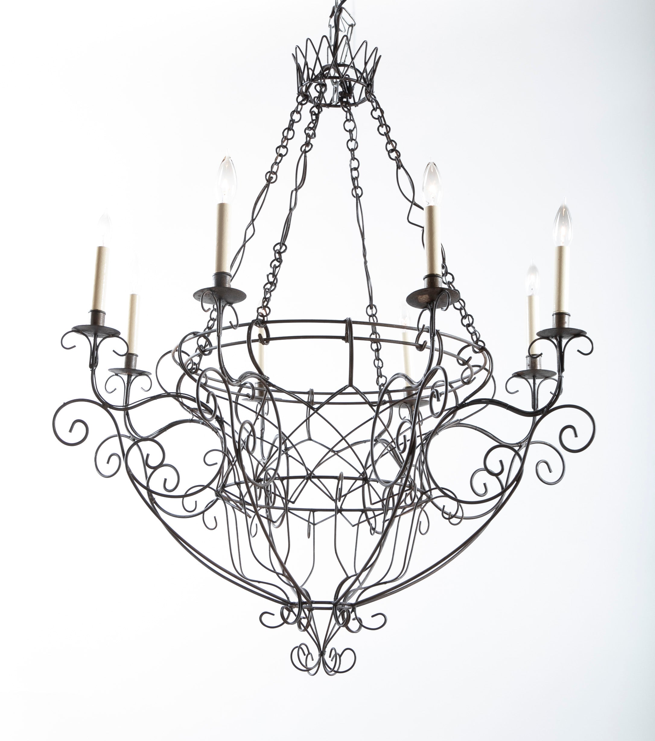 French Wire Chandelier
