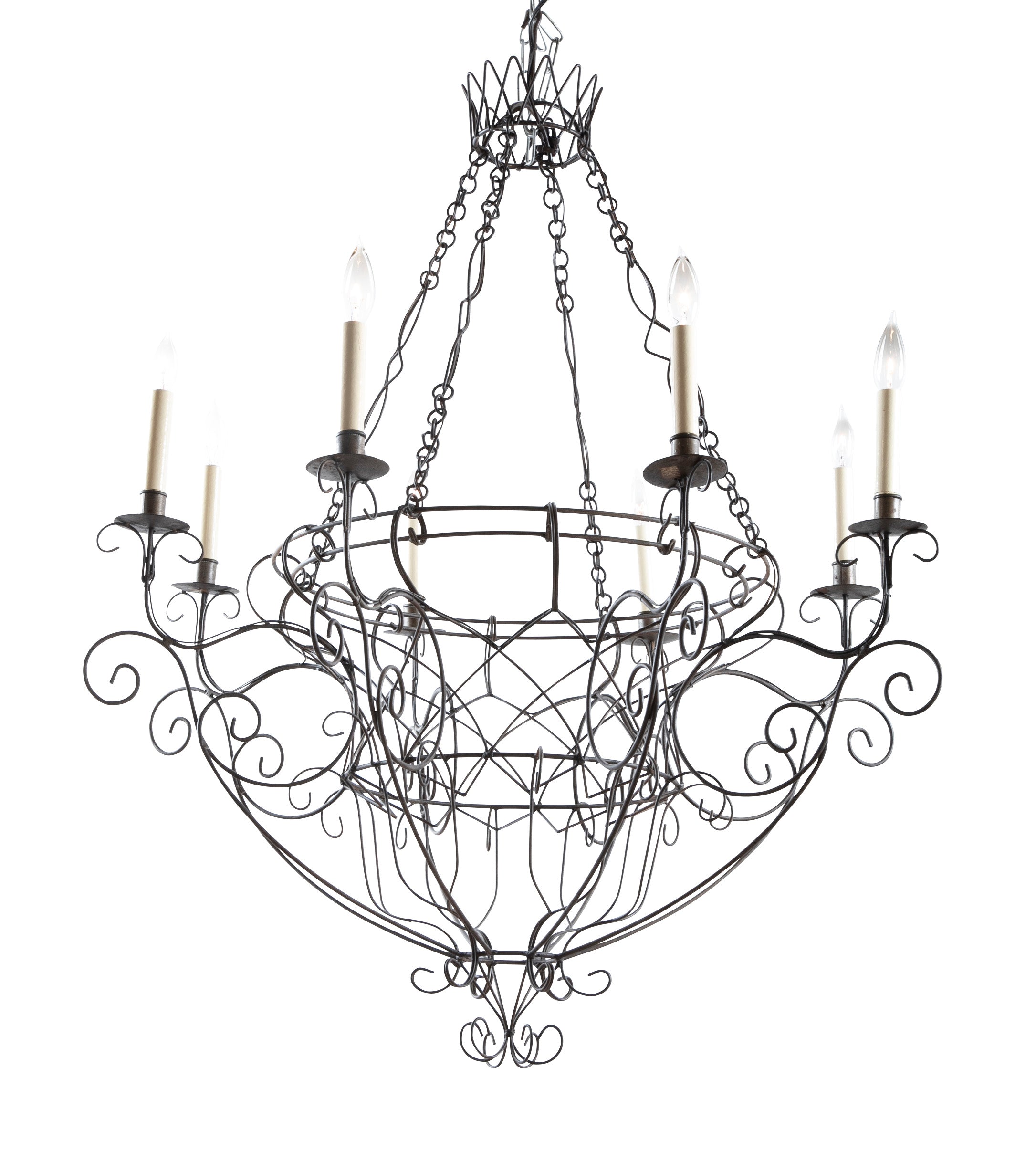 French Wire Chandelier