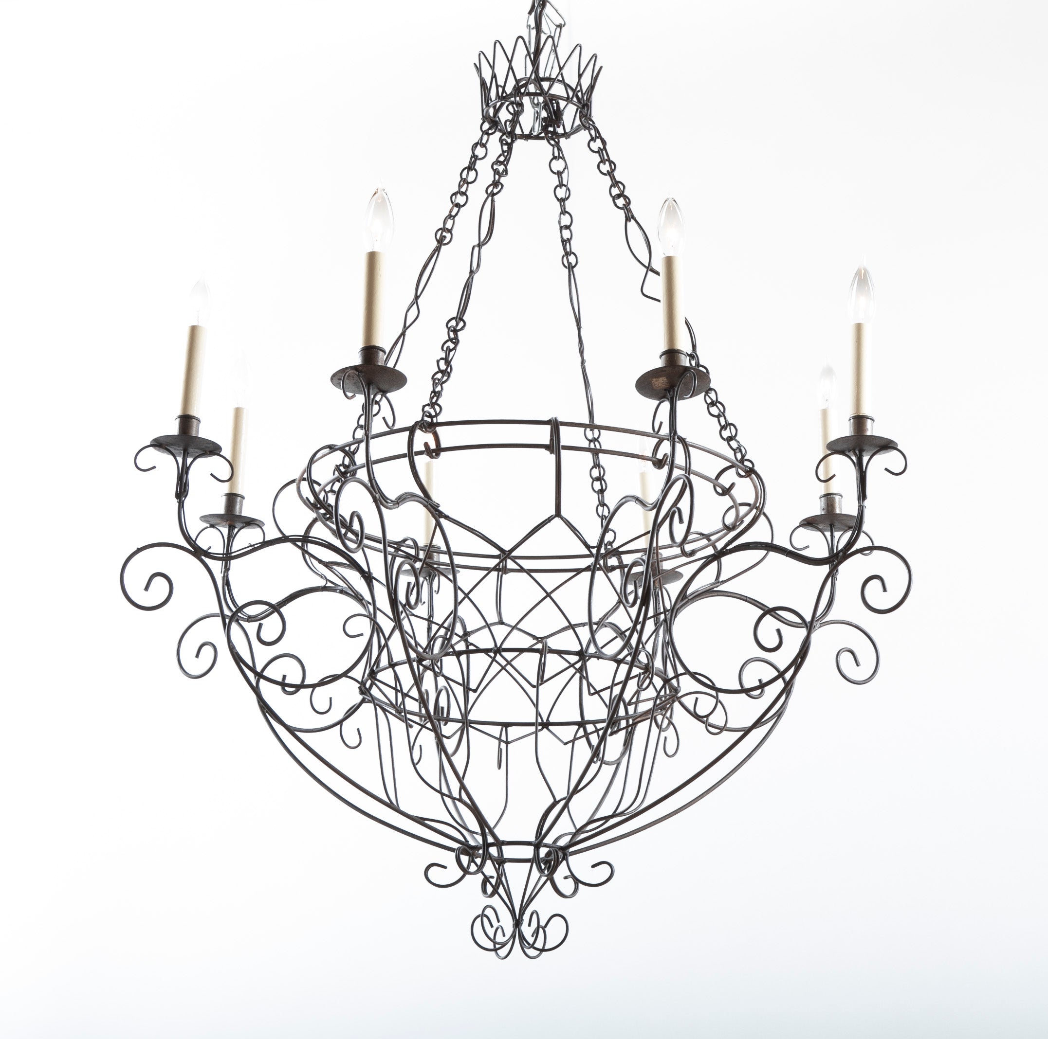 French Wire Chandelier