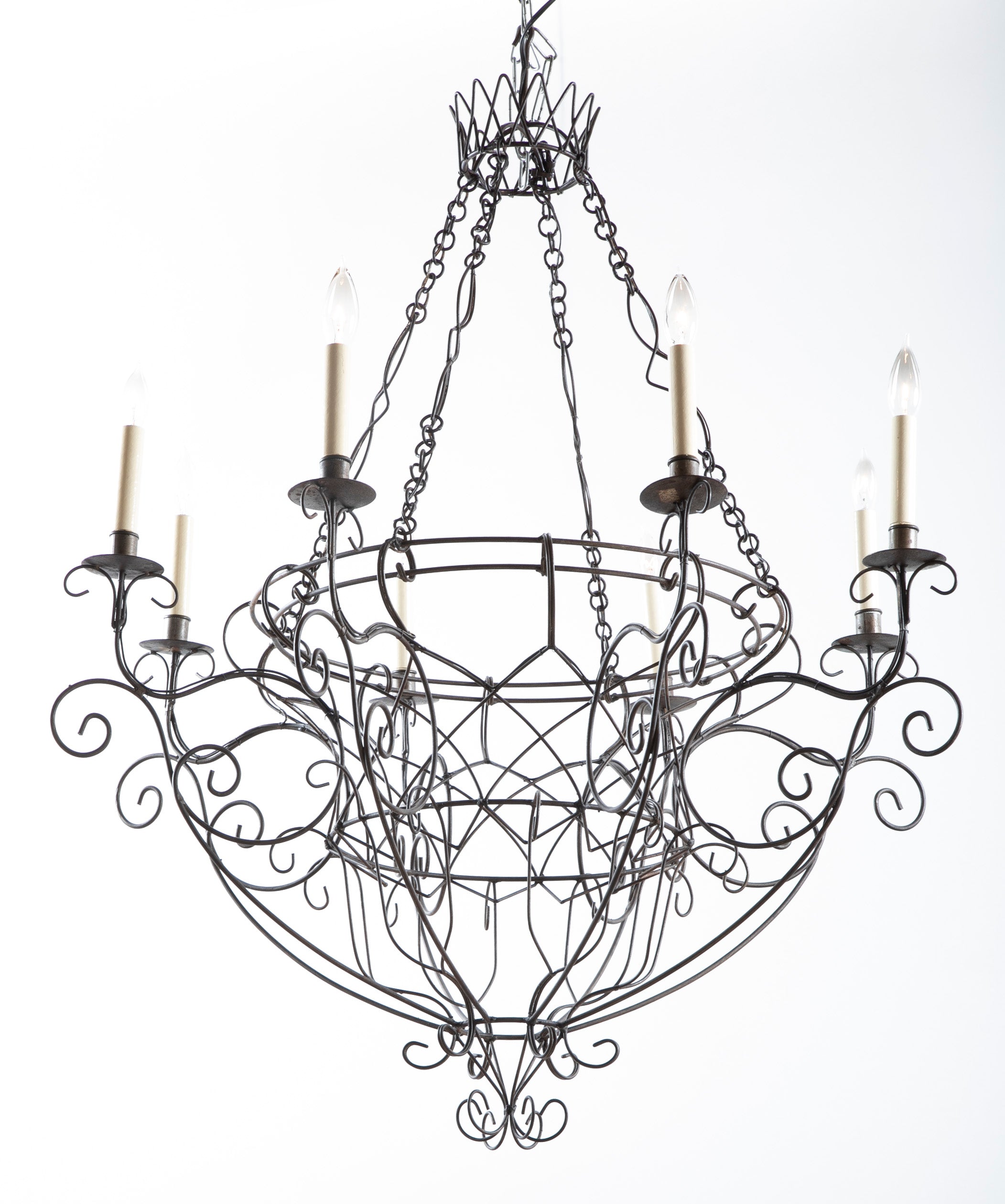 French Wire Chandelier