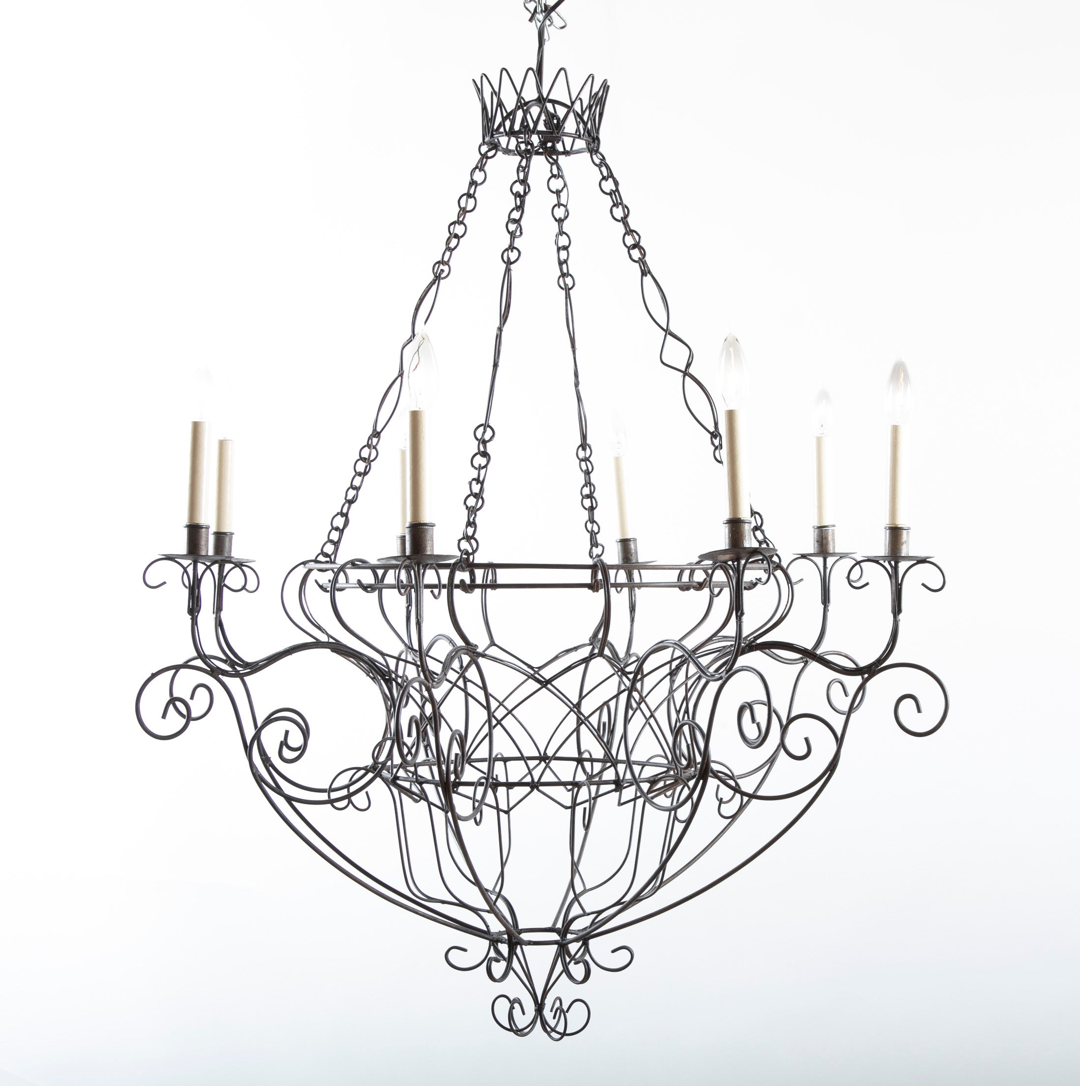 French Wire Chandelier