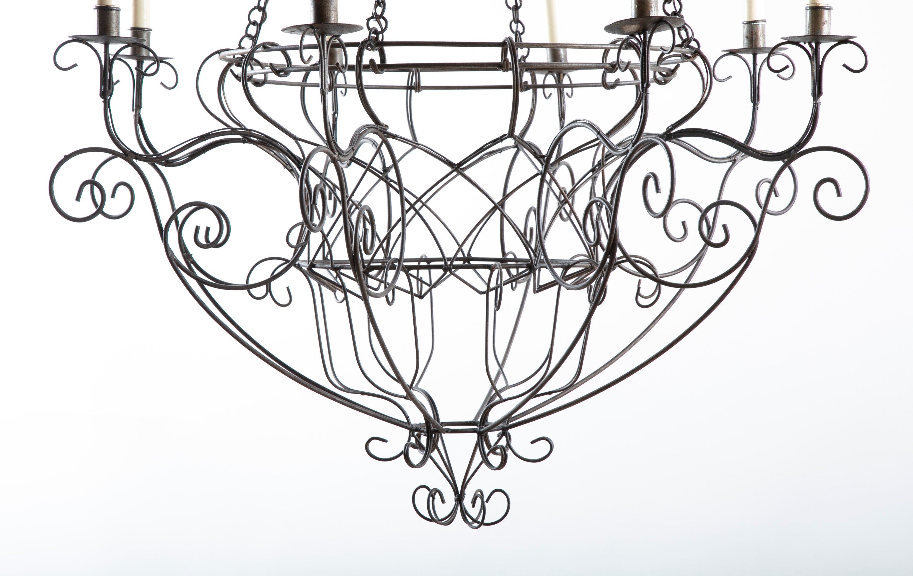 French Wire Chandelier
