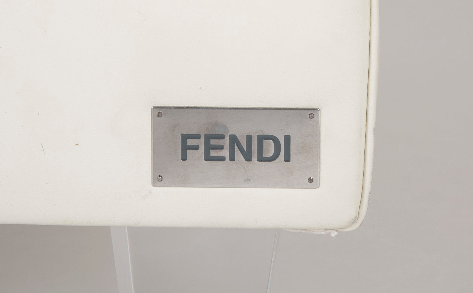 Fendi Suede Cloth Tufted Ottoman