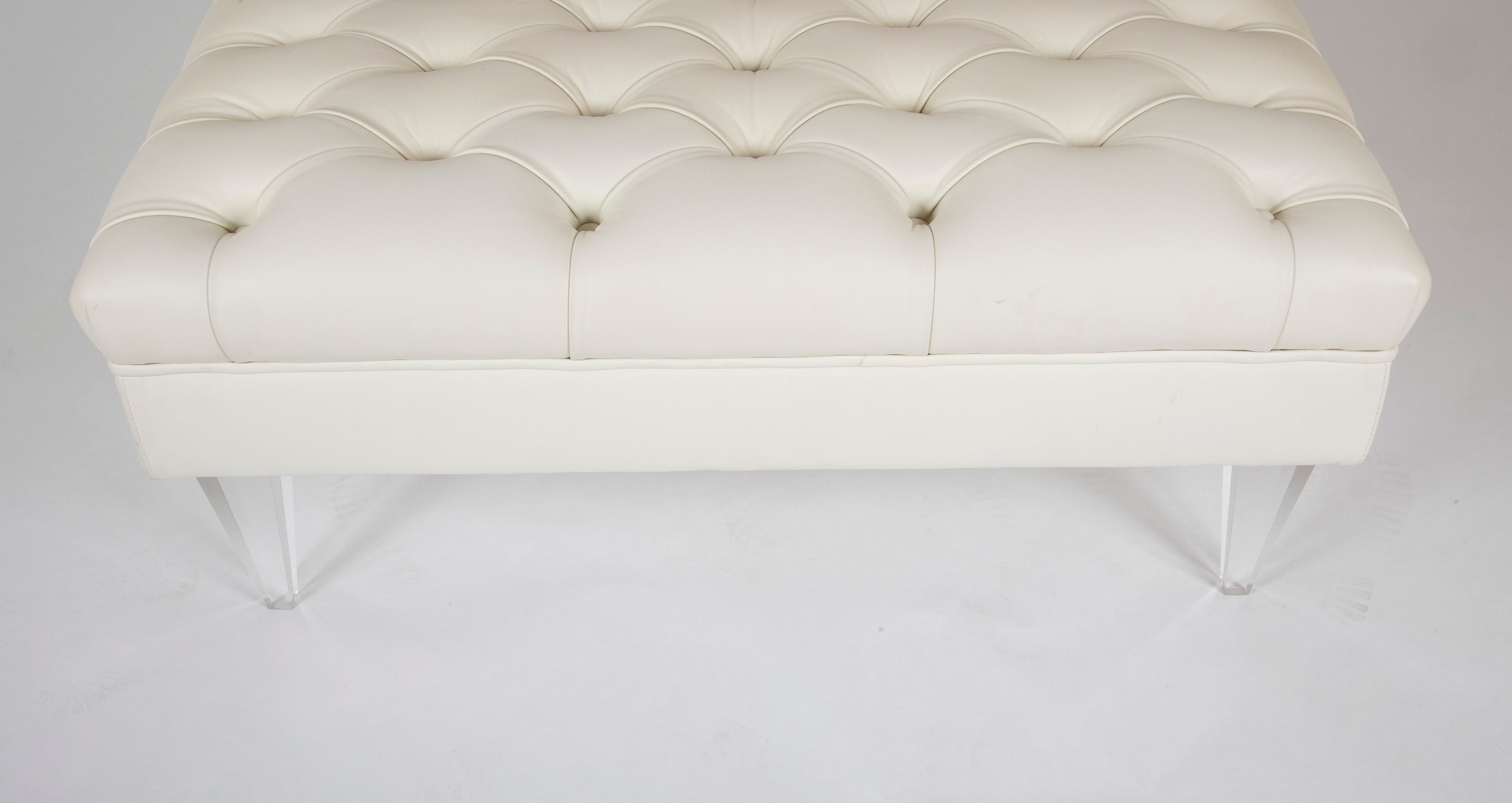 Fendi Suede Cloth Tufted Ottoman