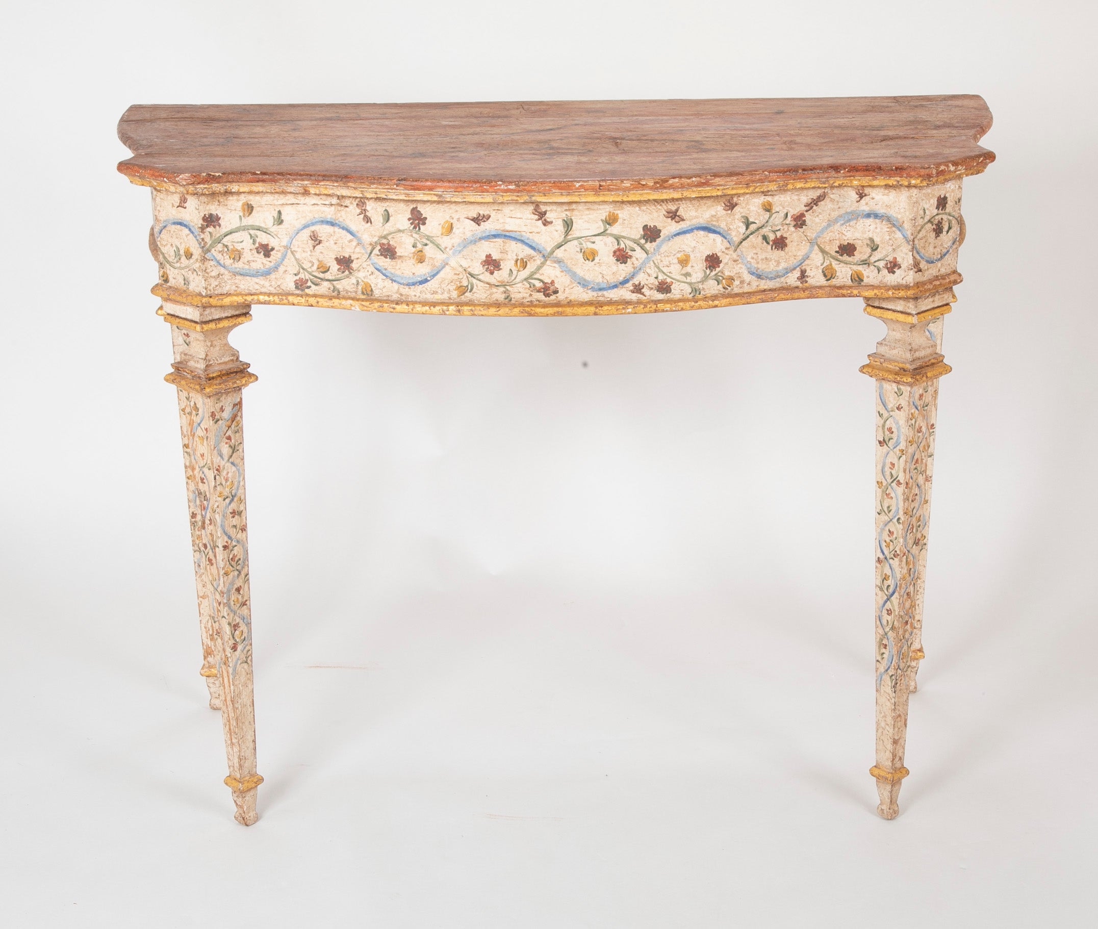Pair of Late 18th Century Venetian Painted Consoles