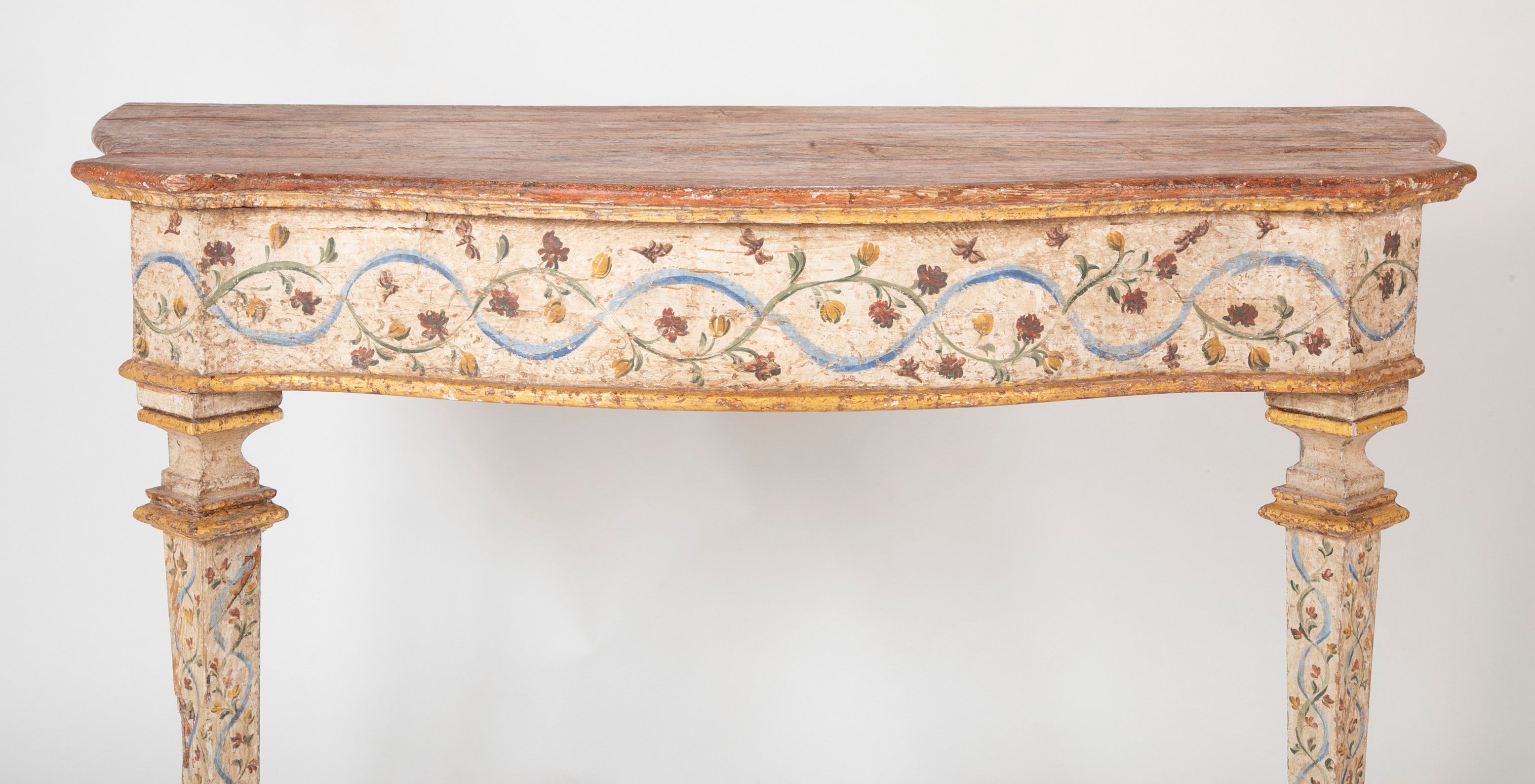 Pair of Late 18th Century Venetian Painted Consoles
