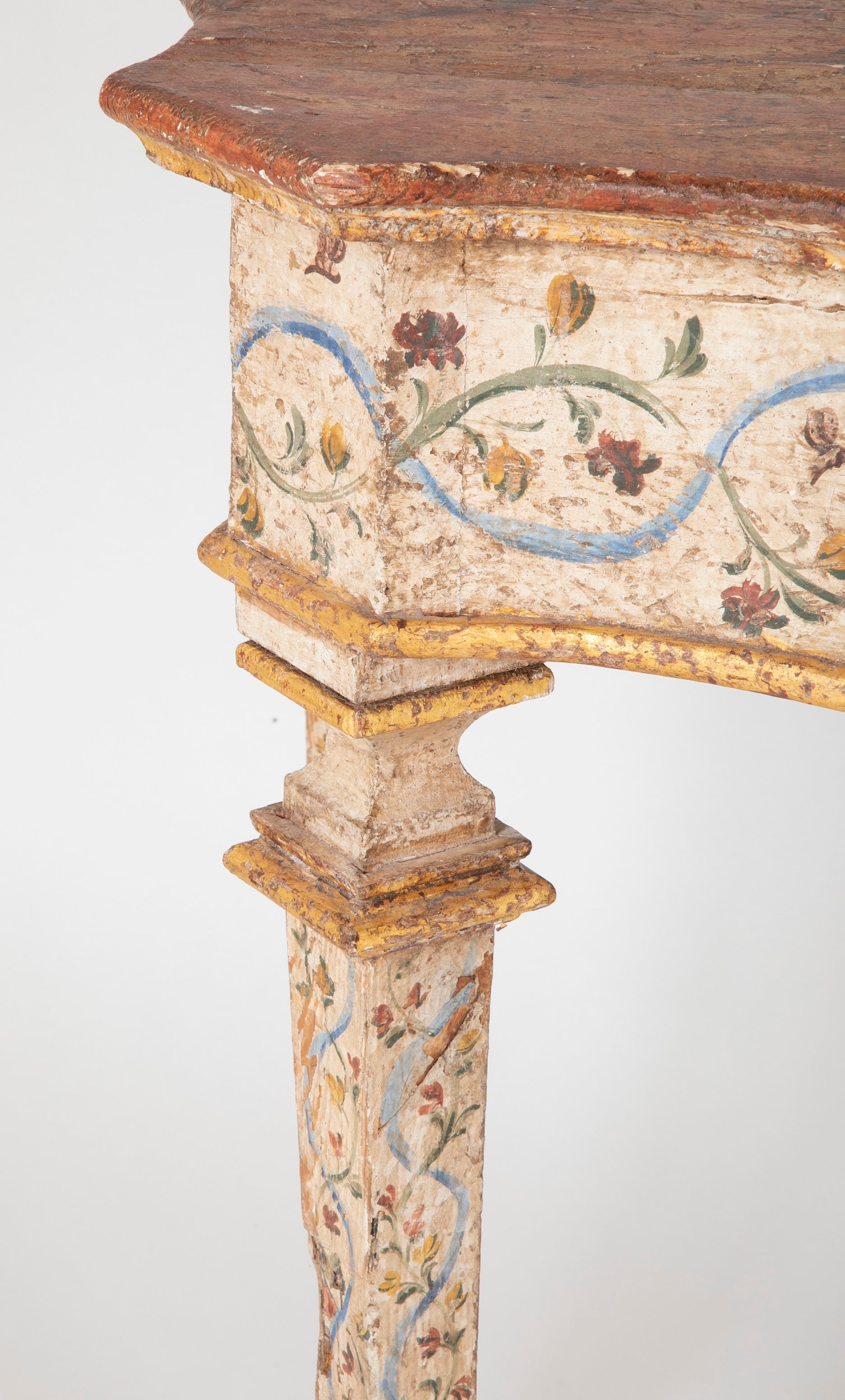 Pair of Late 18th Century Venetian Painted Consoles