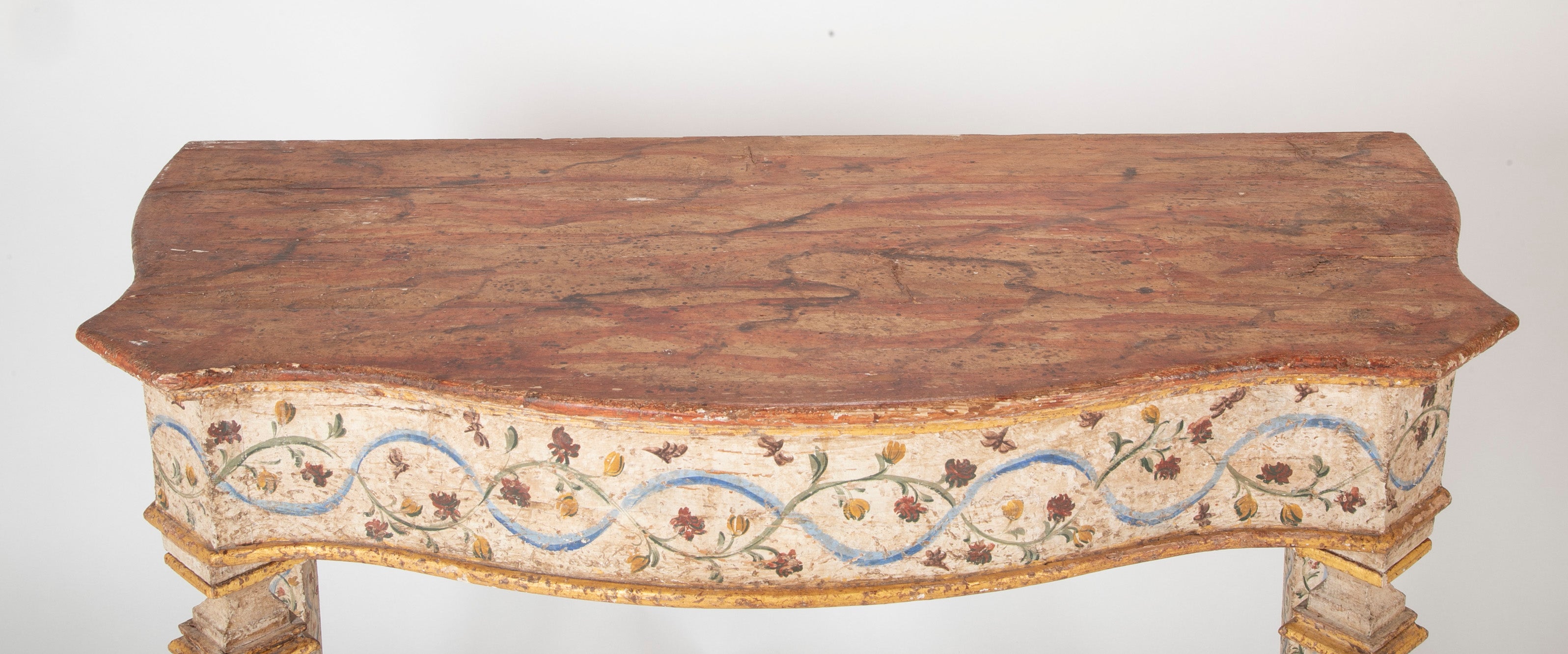 Pair of Late 18th Century Venetian Painted Consoles