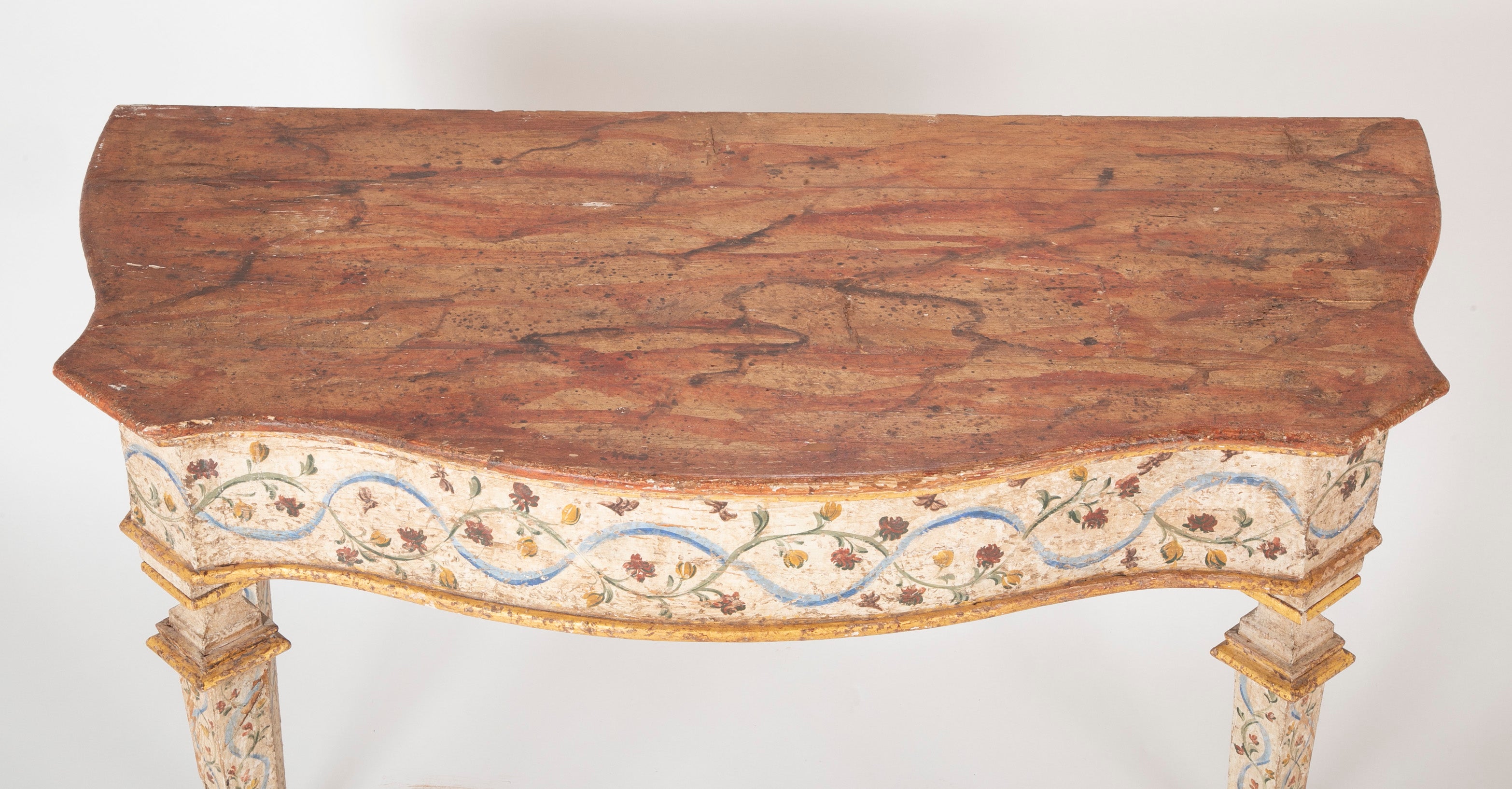 Pair of Late 18th Century Venetian Painted Consoles