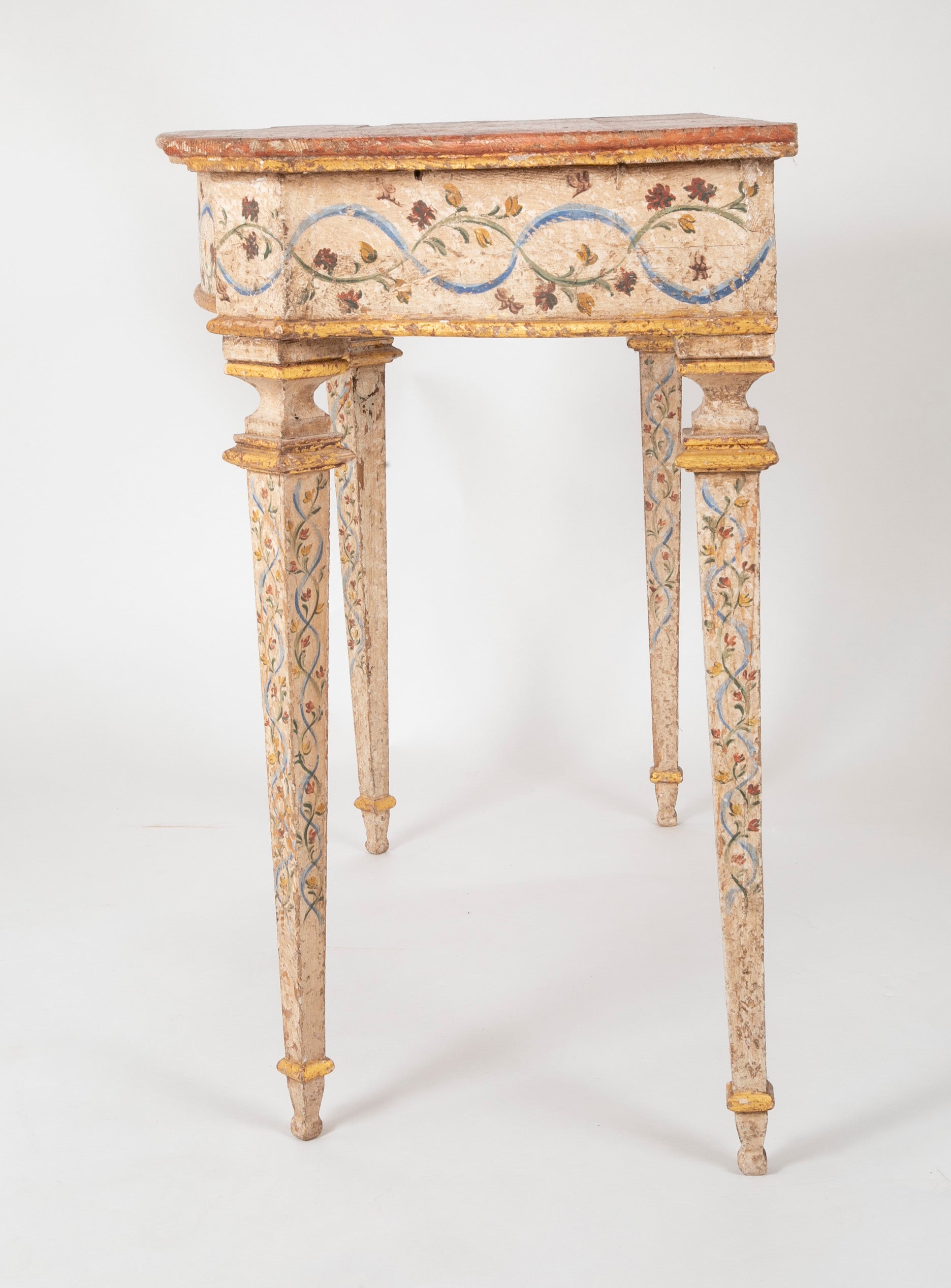 Pair of Late 18th Century Venetian Painted Consoles