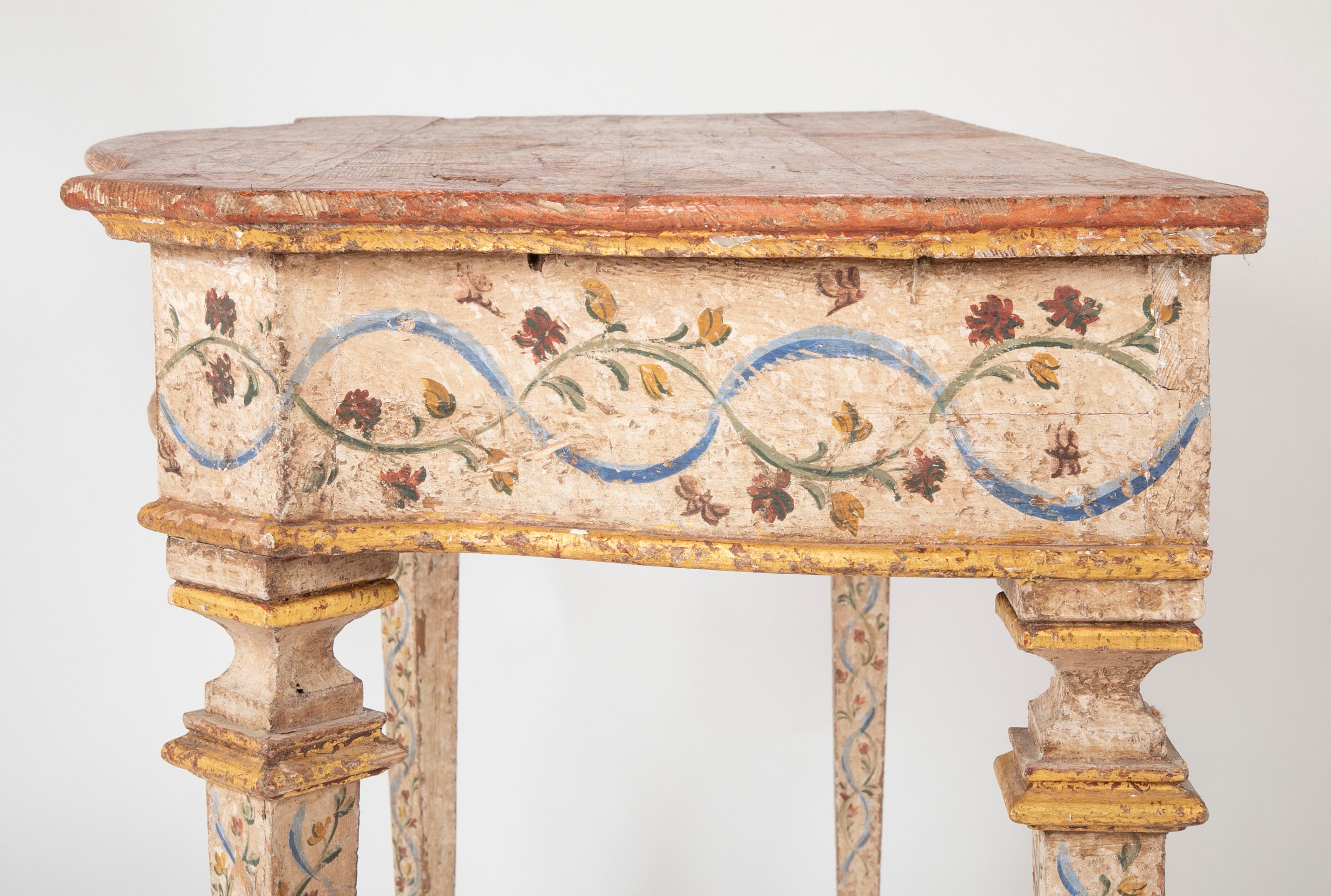 Pair of Late 18th Century Venetian Painted Consoles