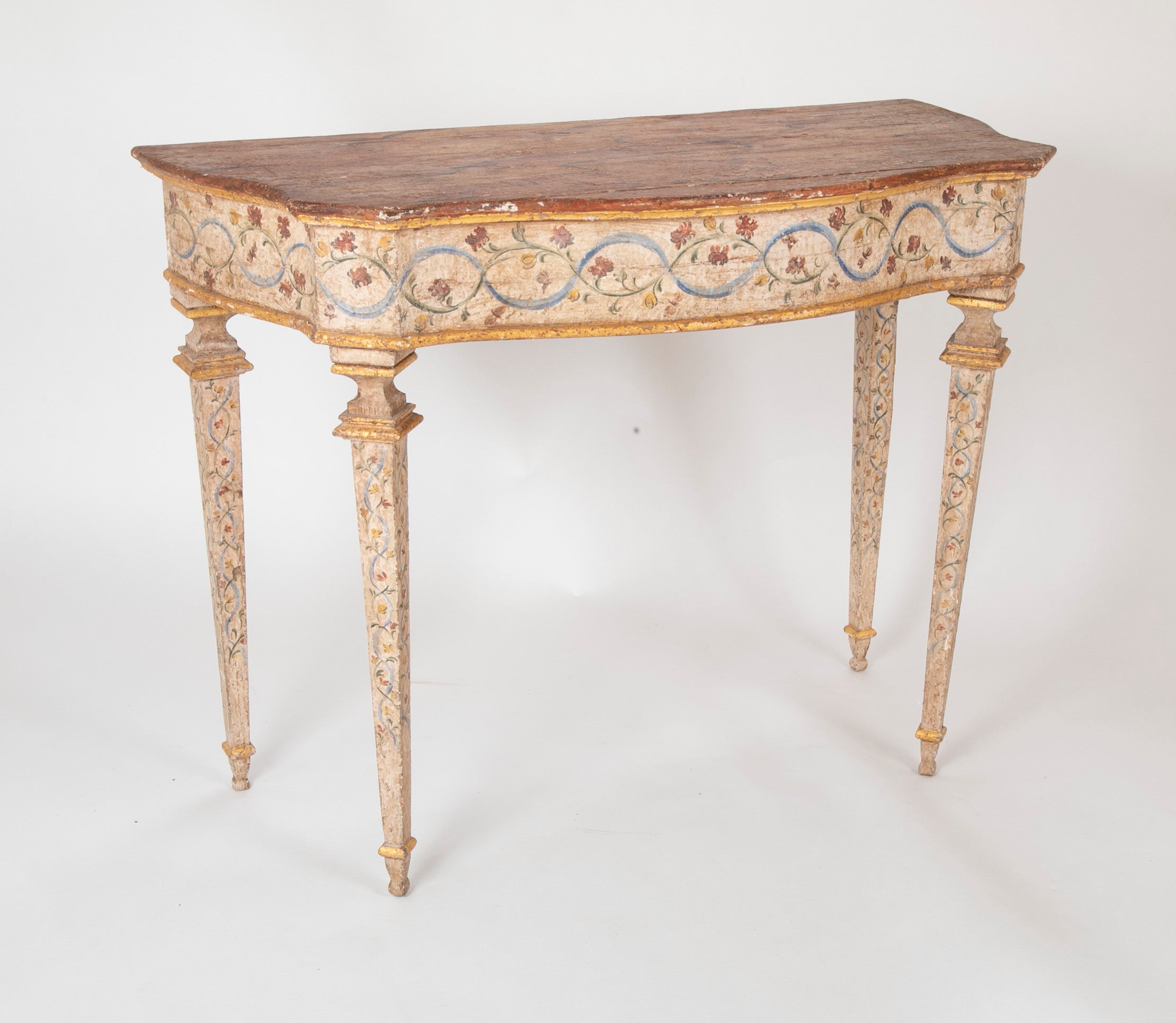 Pair of Late 18th Century Venetian Painted Consoles