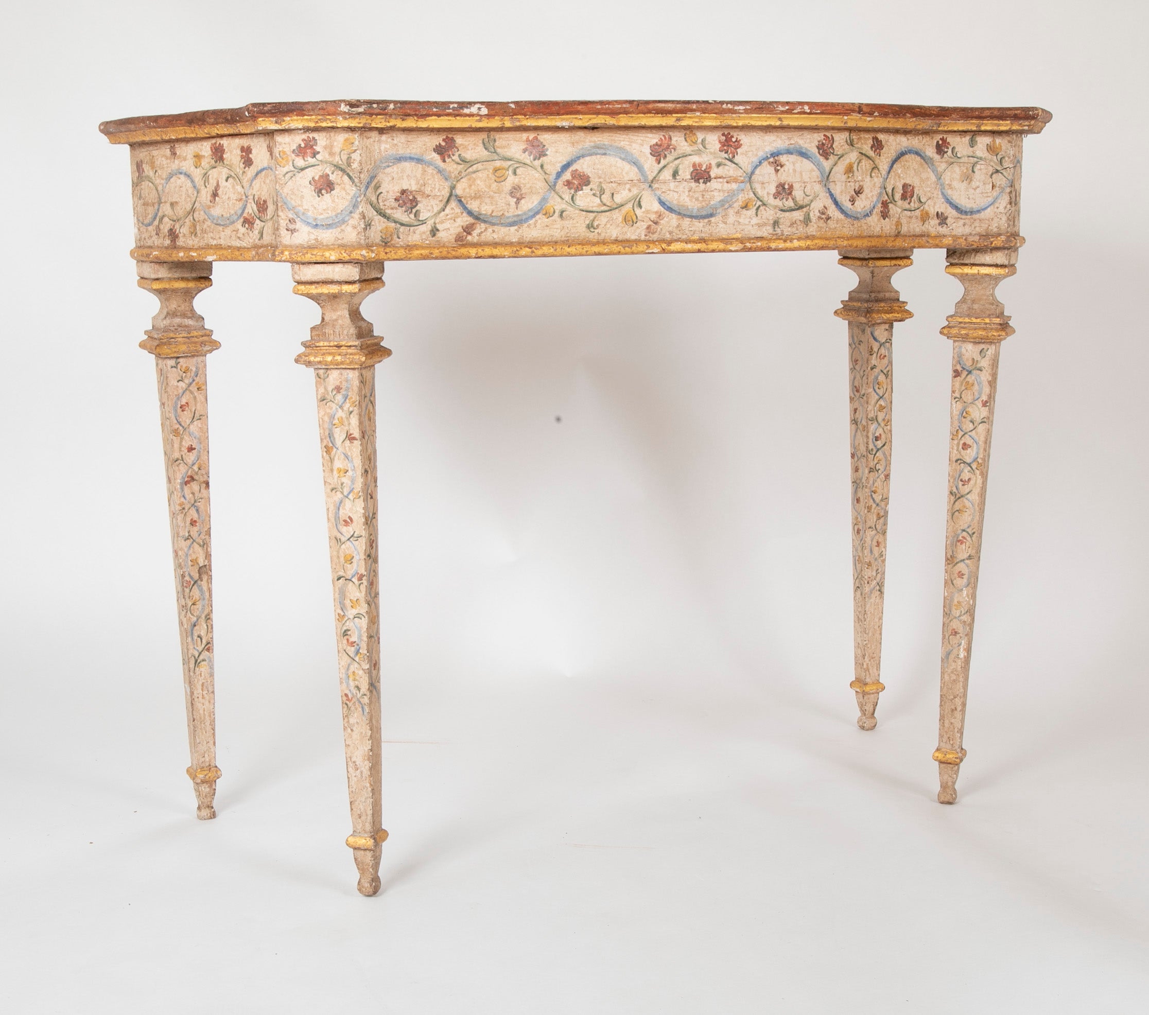 Pair of Late 18th Century Venetian Painted Consoles