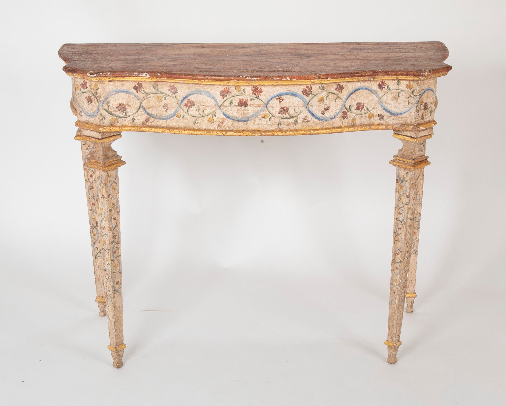 Pair of Late 18th Century Venetian Painted Consoles