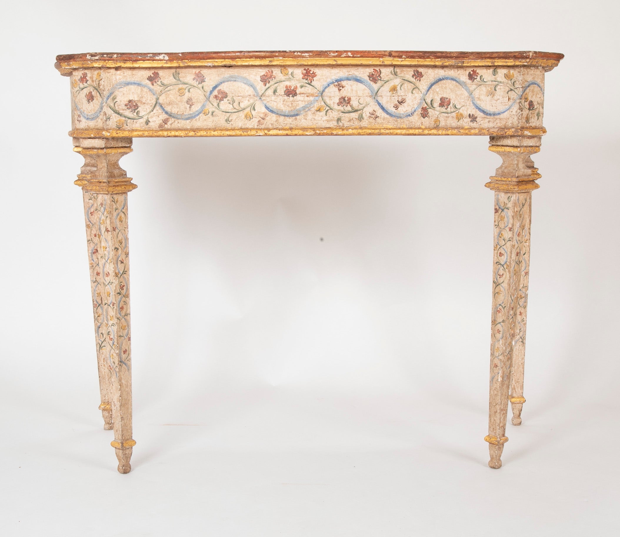 Pair of Late 18th Century Venetian Painted Consoles
