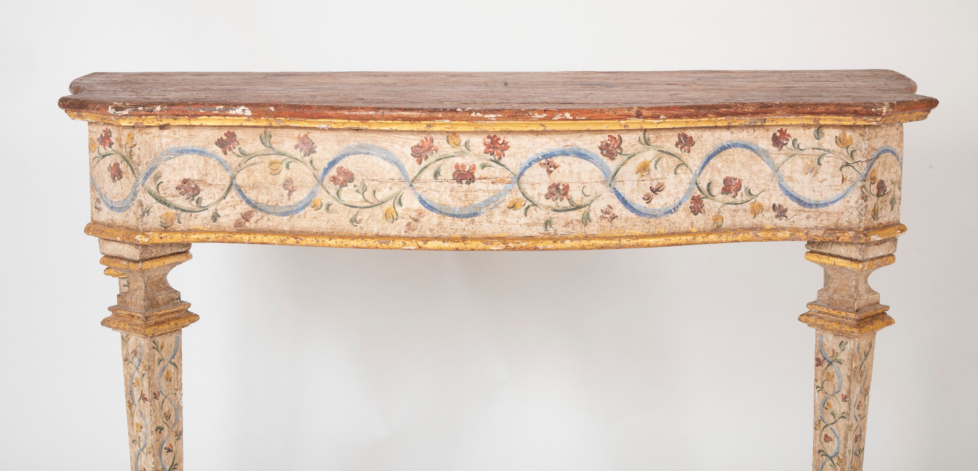 Pair of Late 18th Century Venetian Painted Consoles