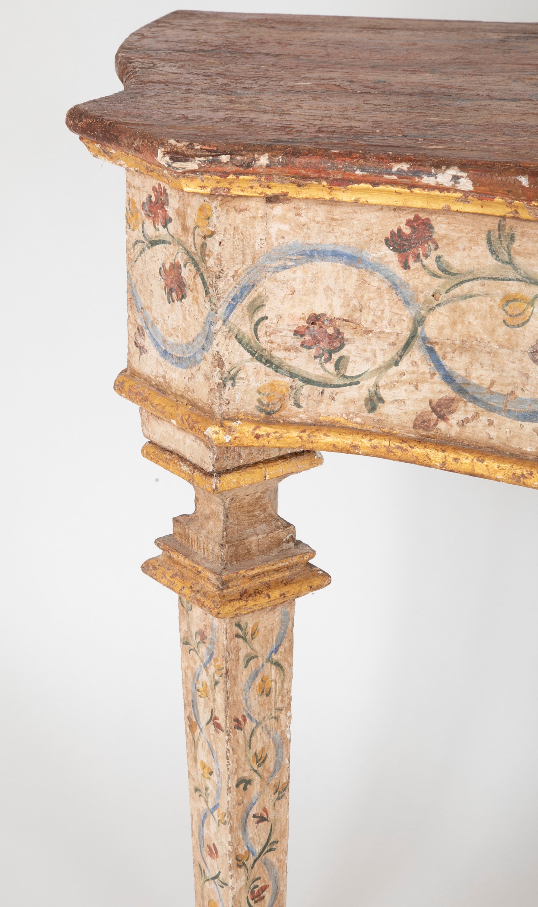 Pair of Late 18th Century Venetian Painted Consoles