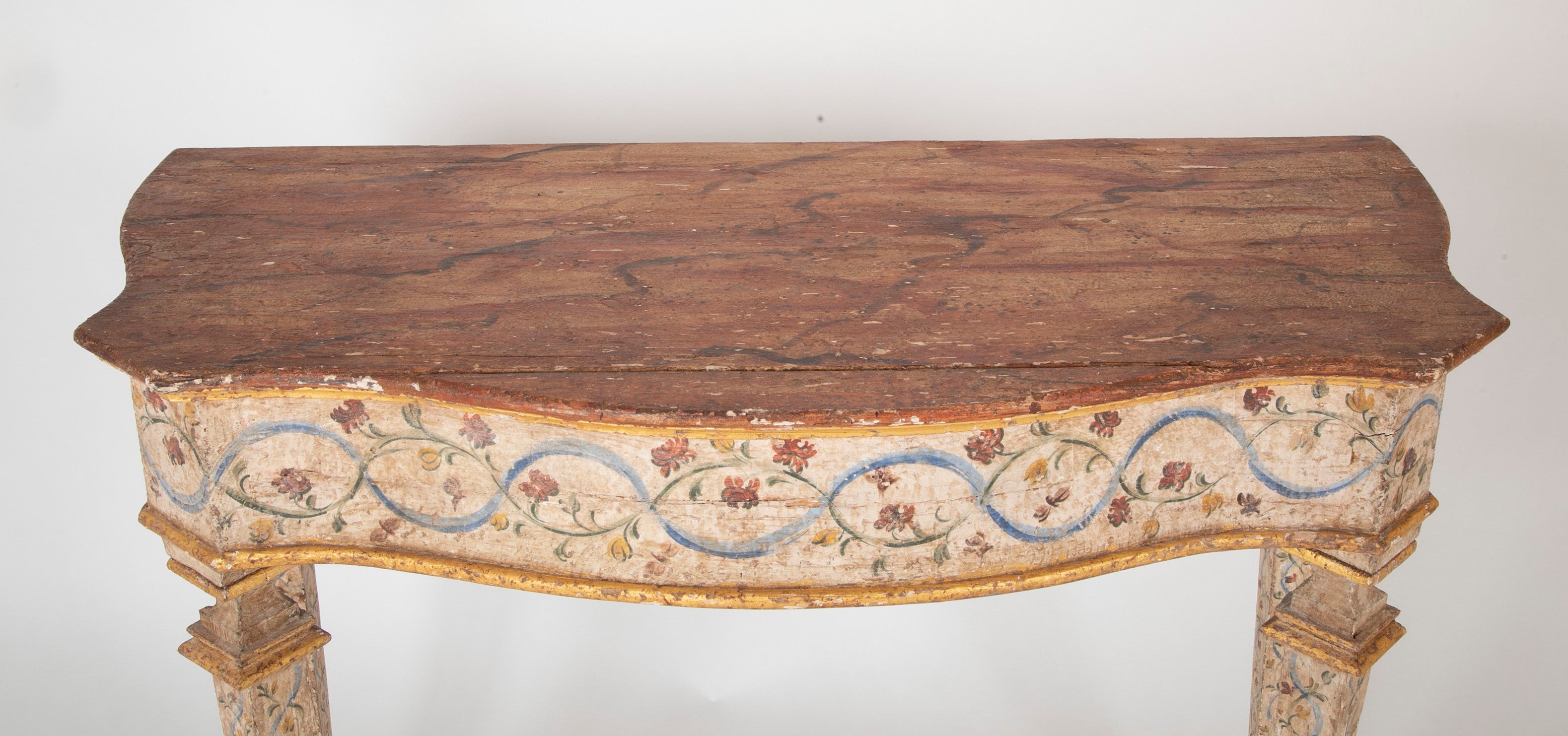 Pair of Late 18th Century Venetian Painted Consoles